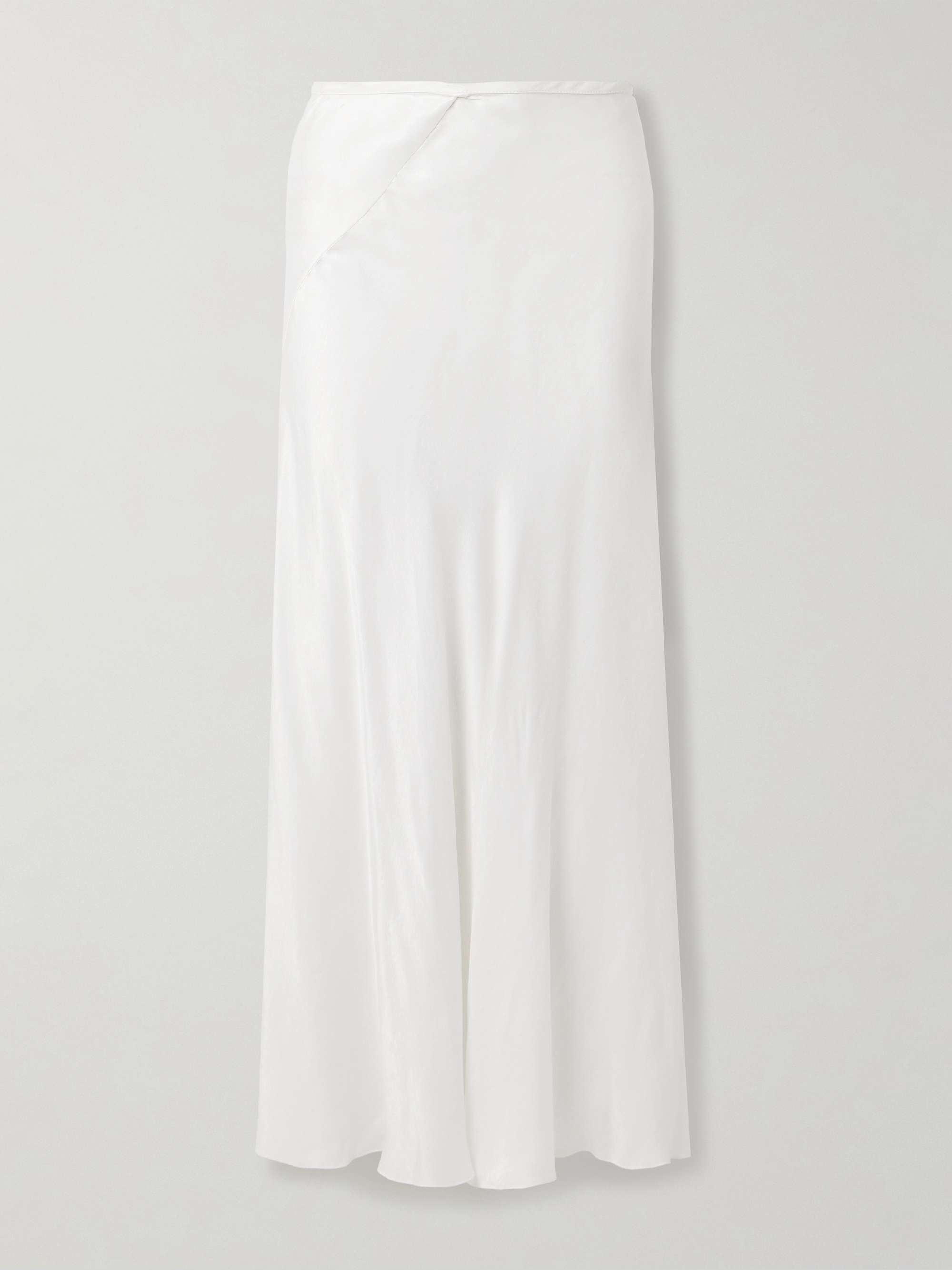 Luce washed-satin maxi skirt view