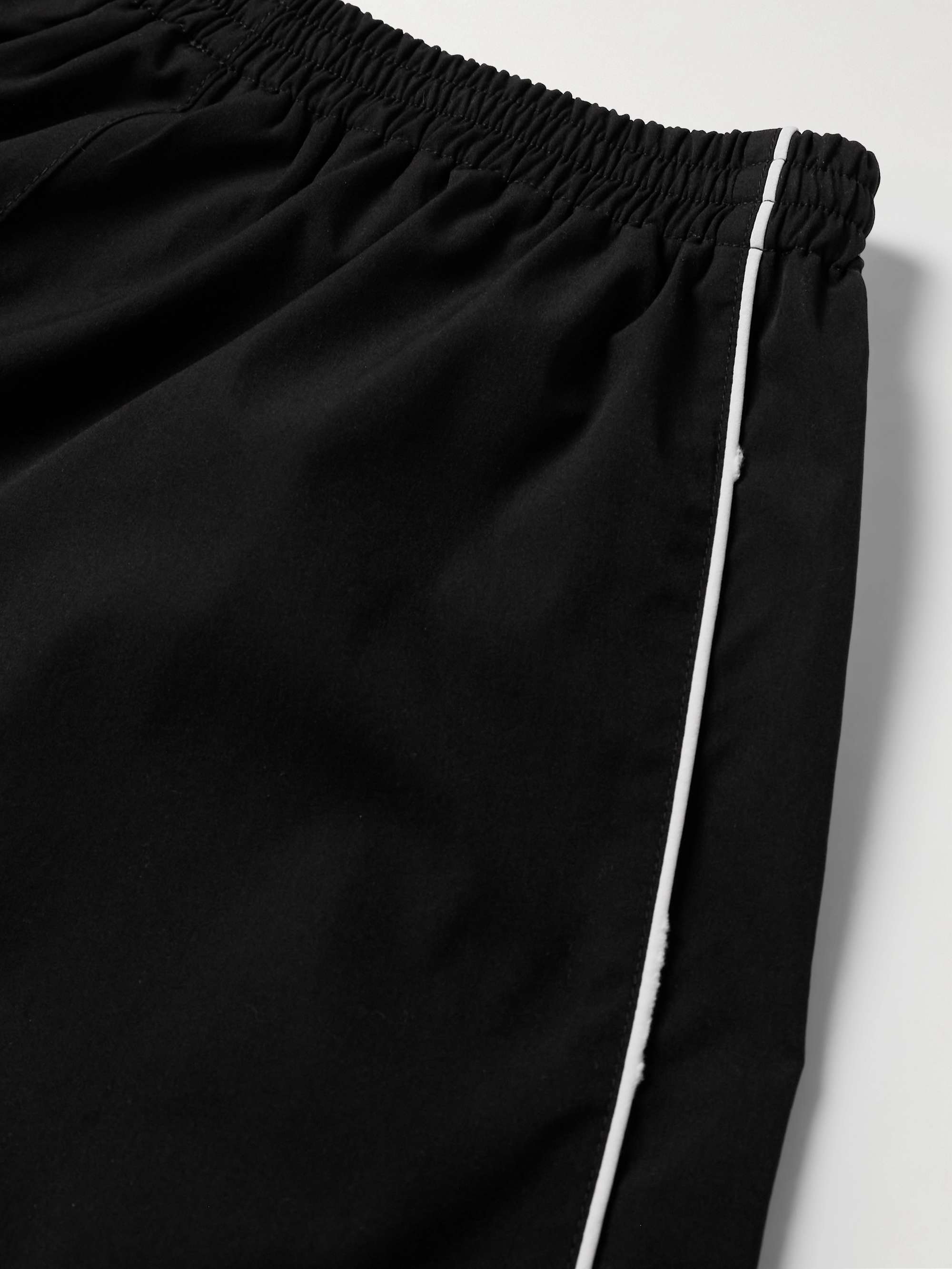 Straight-Leg Logo-Embroidered Striped Recycled-Shell Track Pants view