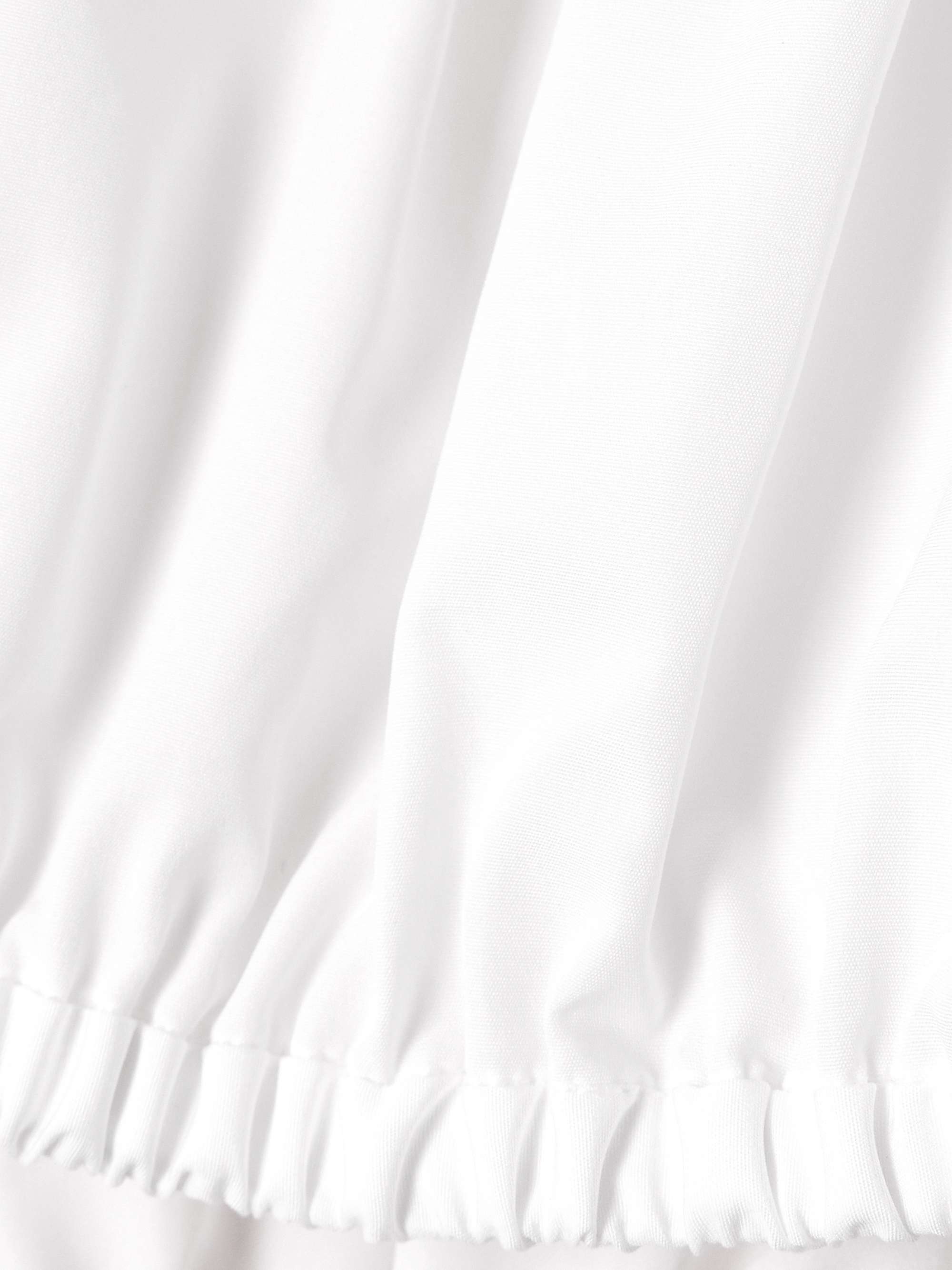 Off-the-shoulder cropped gathered cotton-poplin top view