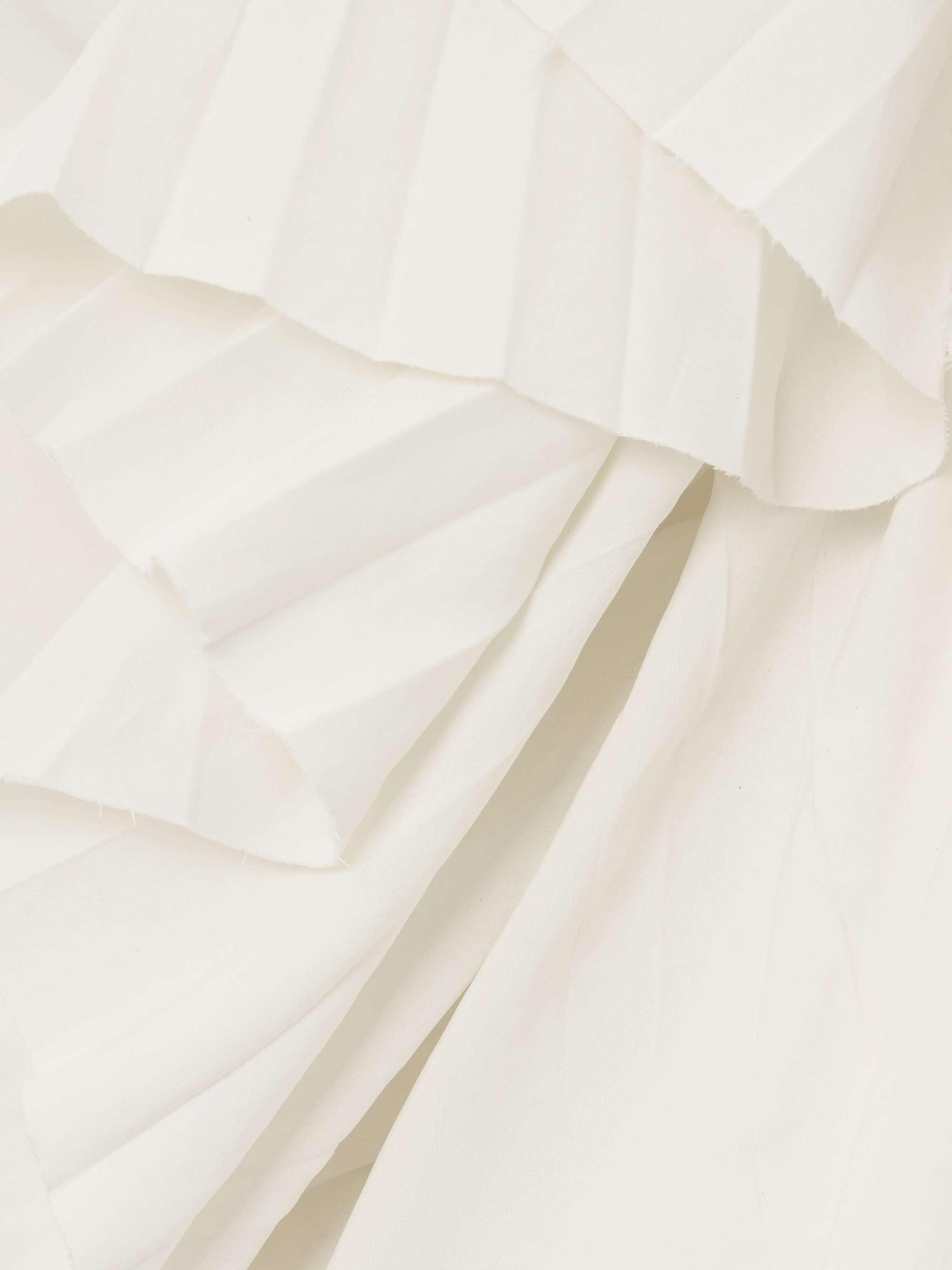 Pleated poplin blouse view