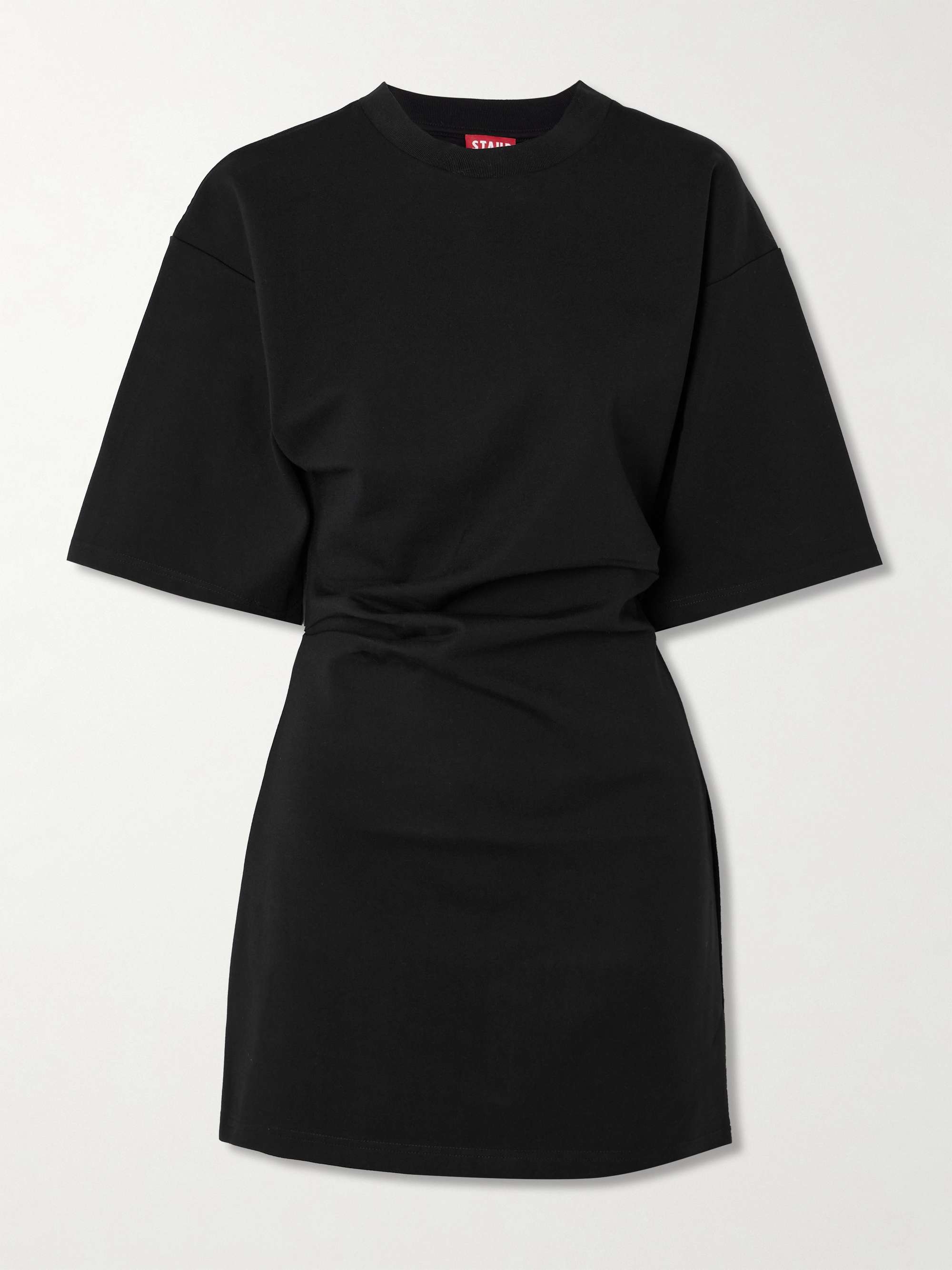 Truman gathered stretch-jersey mini dress view