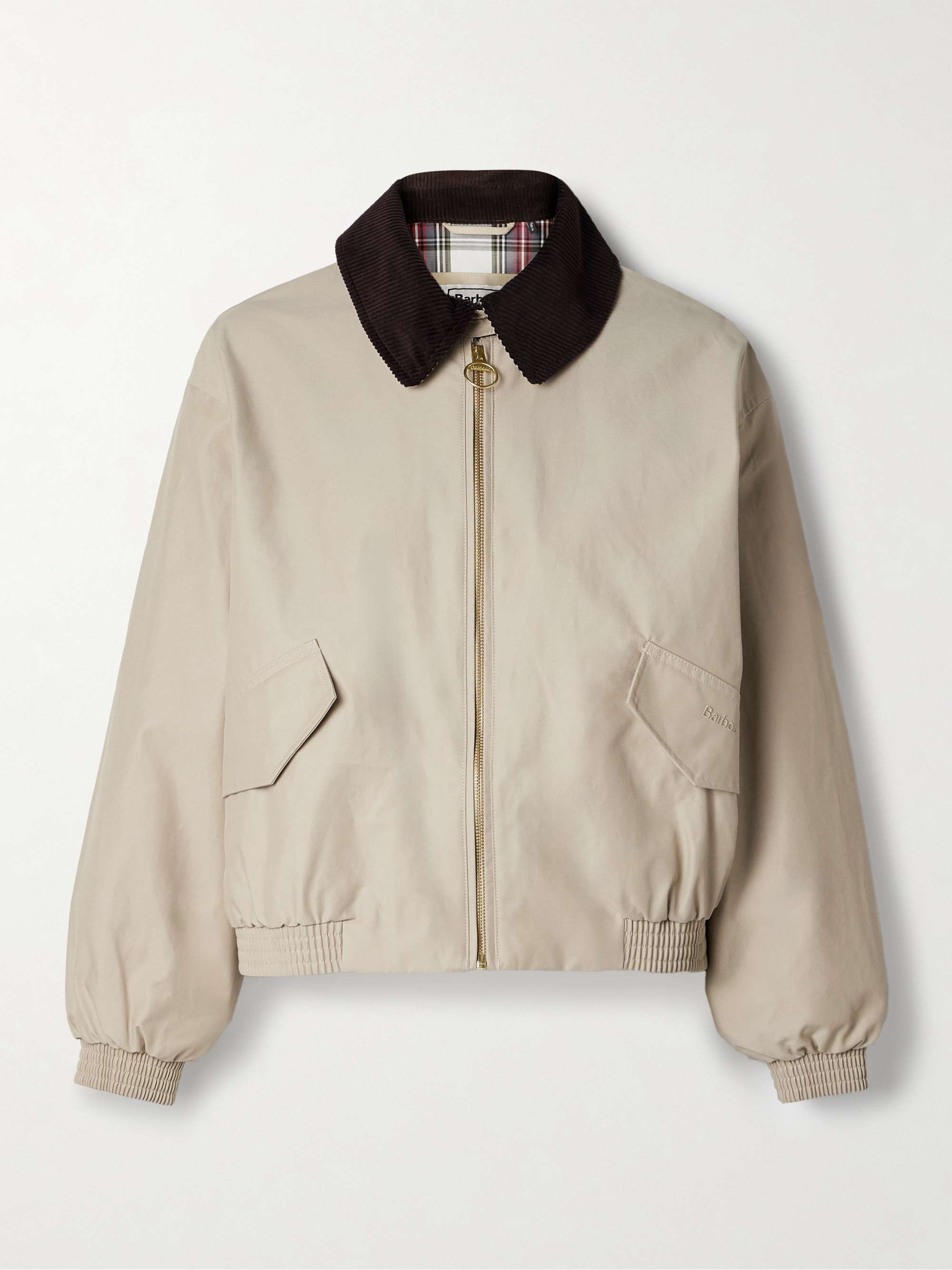 + Barbour The Edit by Alexa Anna corduroy-trimmed cotton-blend jacket view