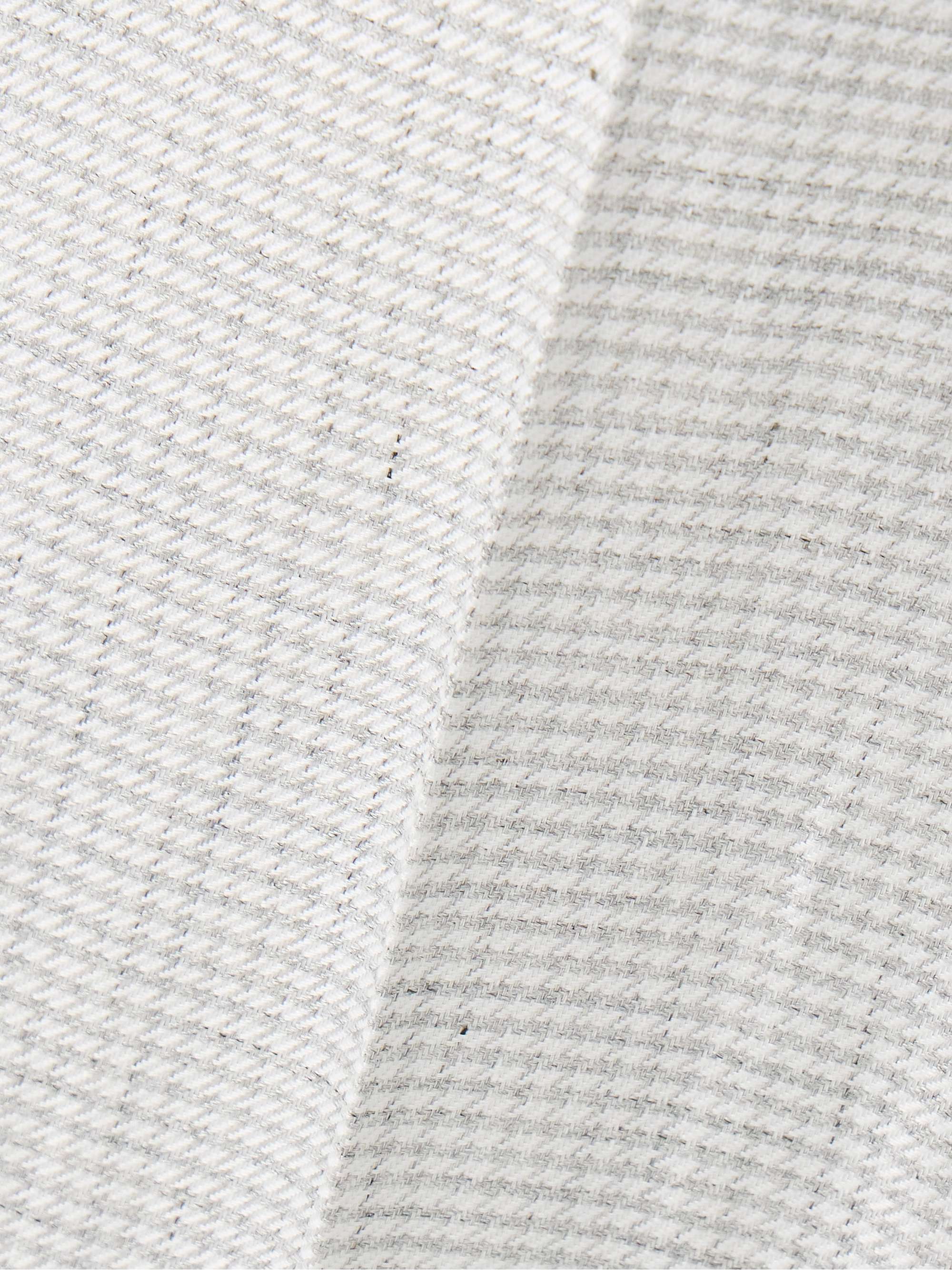 Houndstooth linen-blend wide-leg pants view