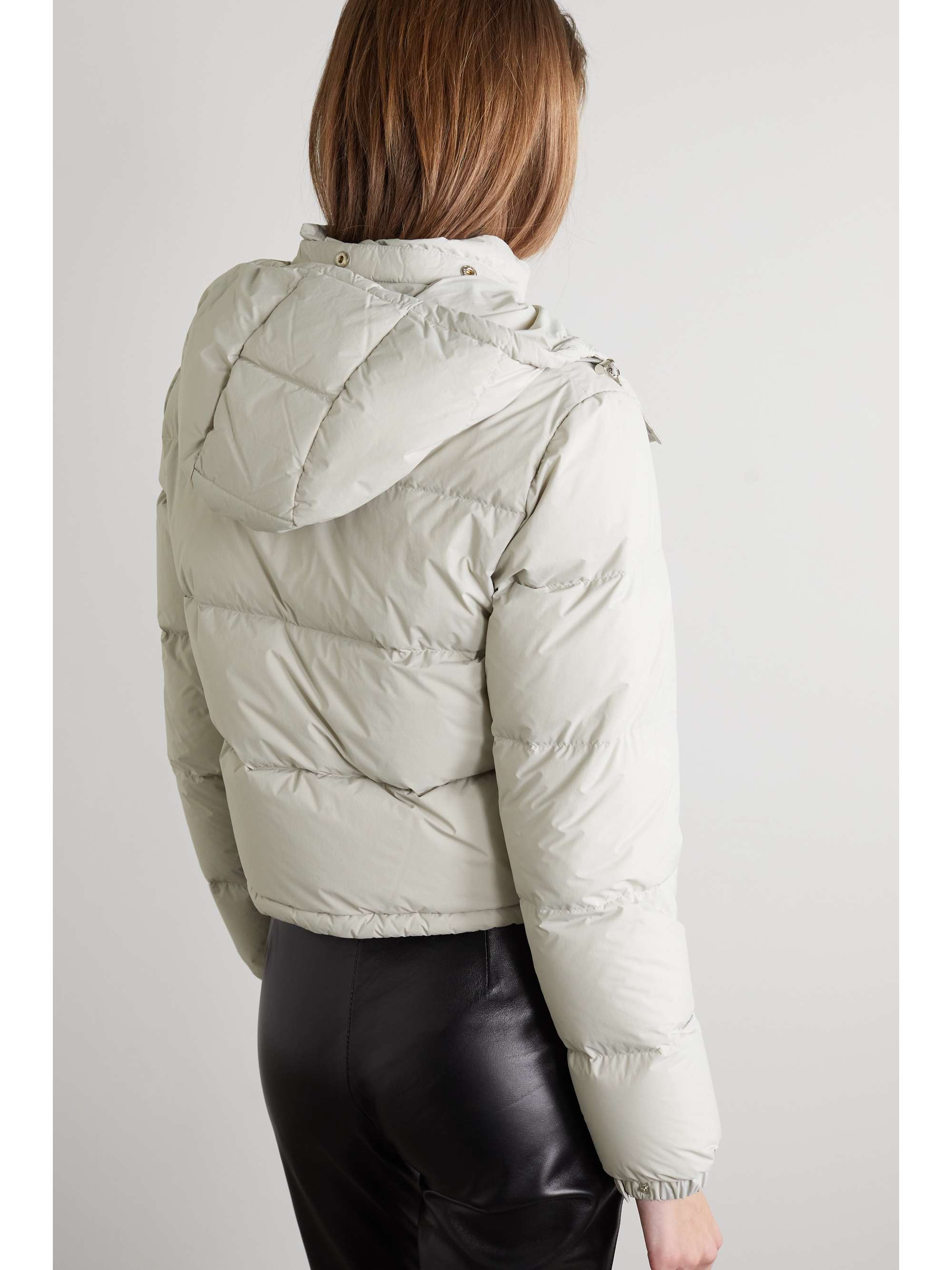Avoine hooded quilted shell down jacket view