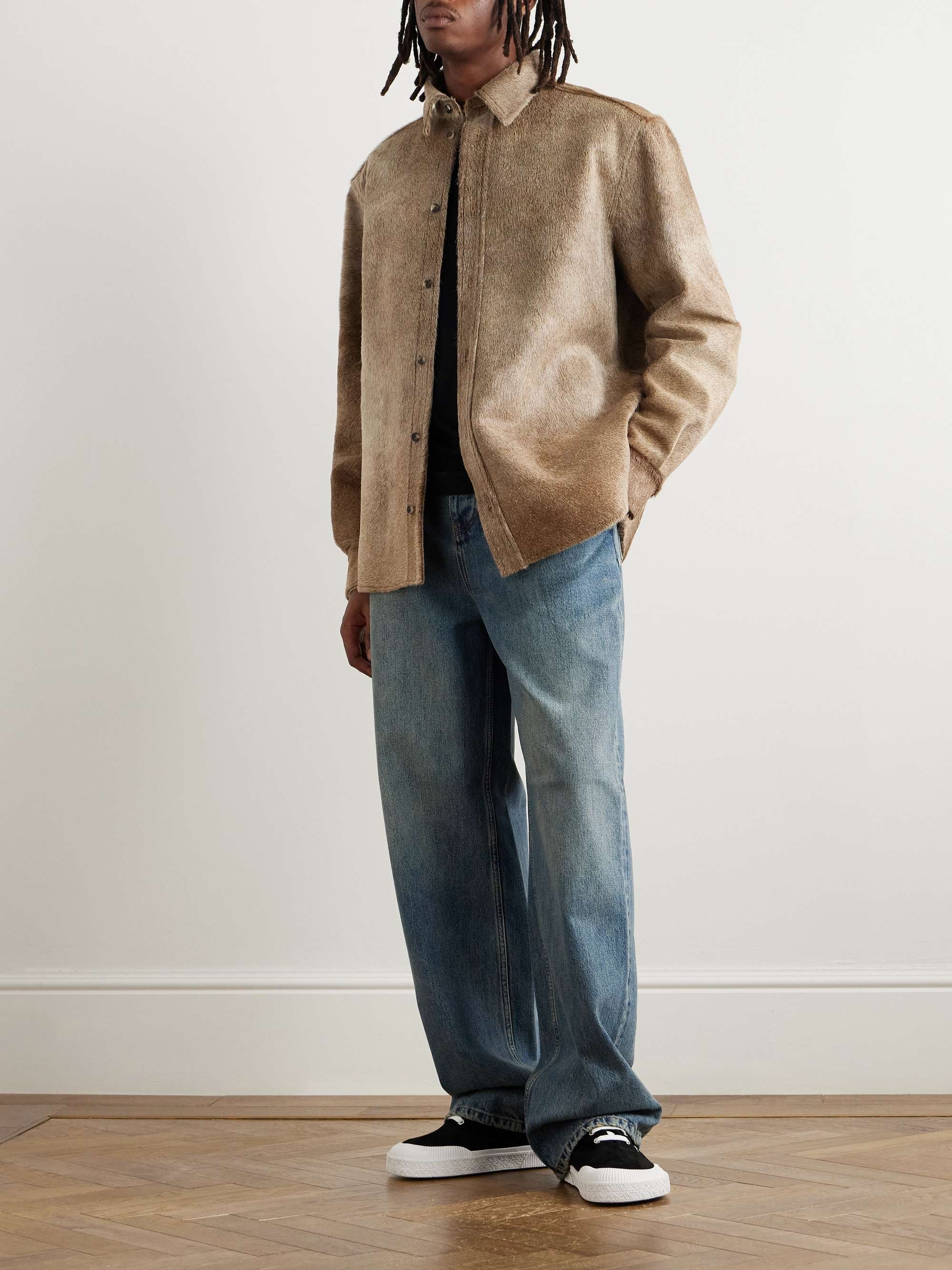 Calf Hair Overshirt view