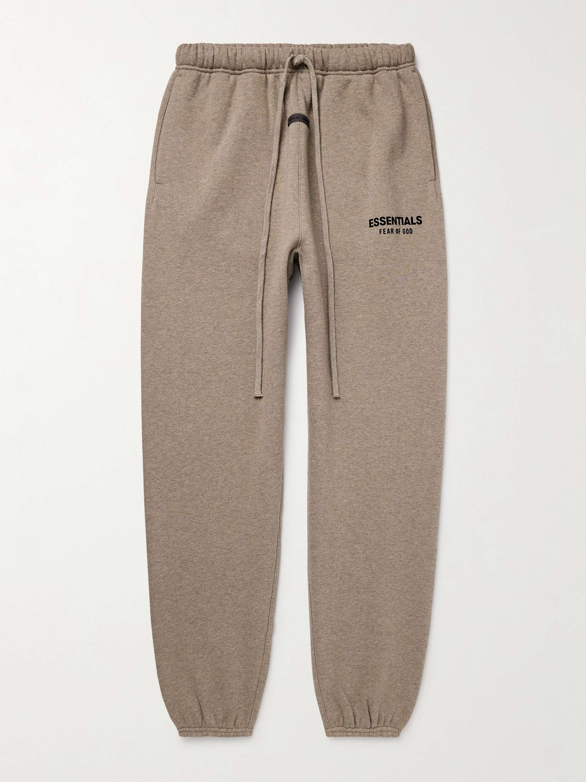 Tapered Logo-Appliquéd Cotton-Blend Jersey Sweatpants view