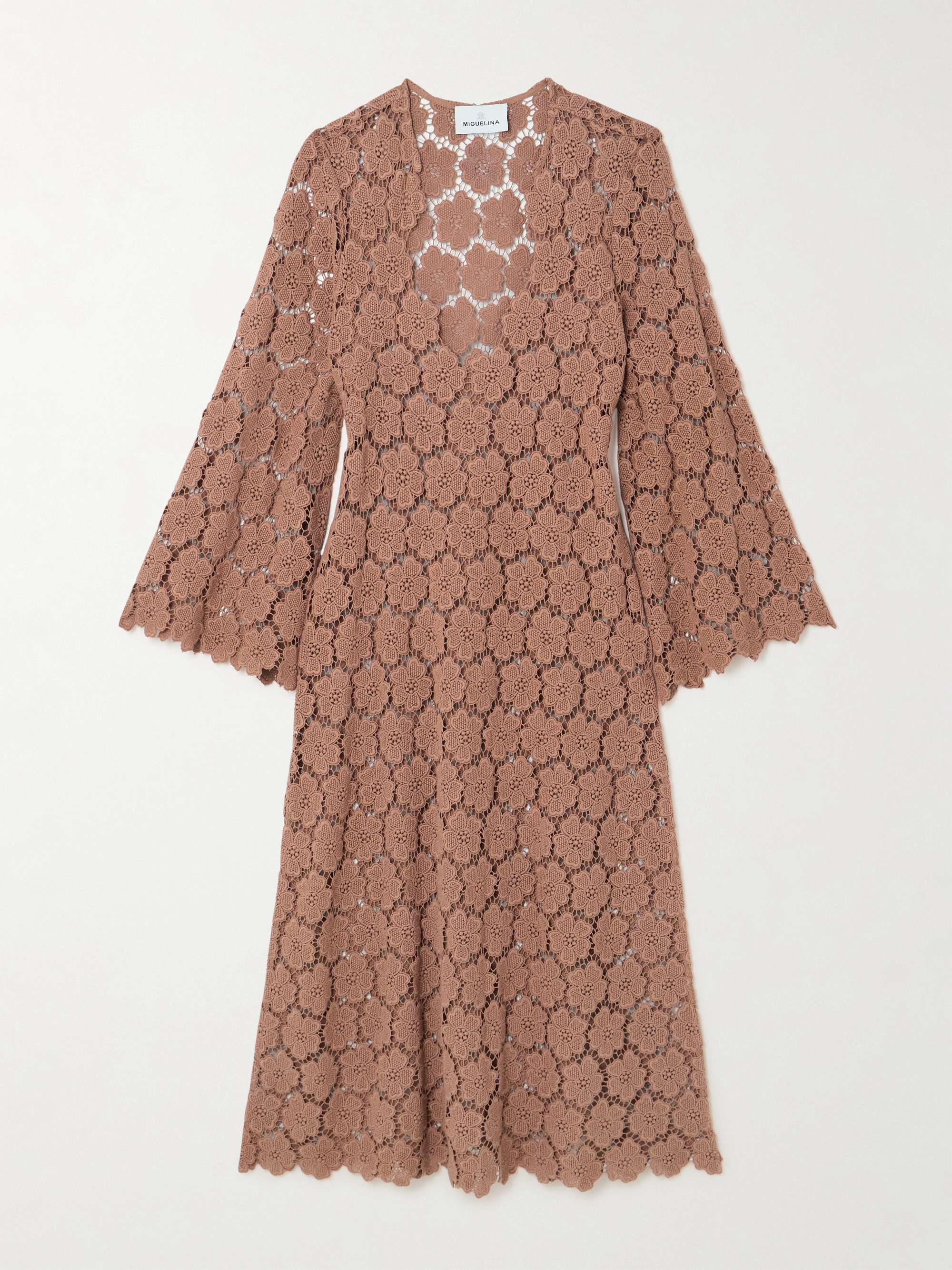 Arelis cotton guipure lace kaftan view