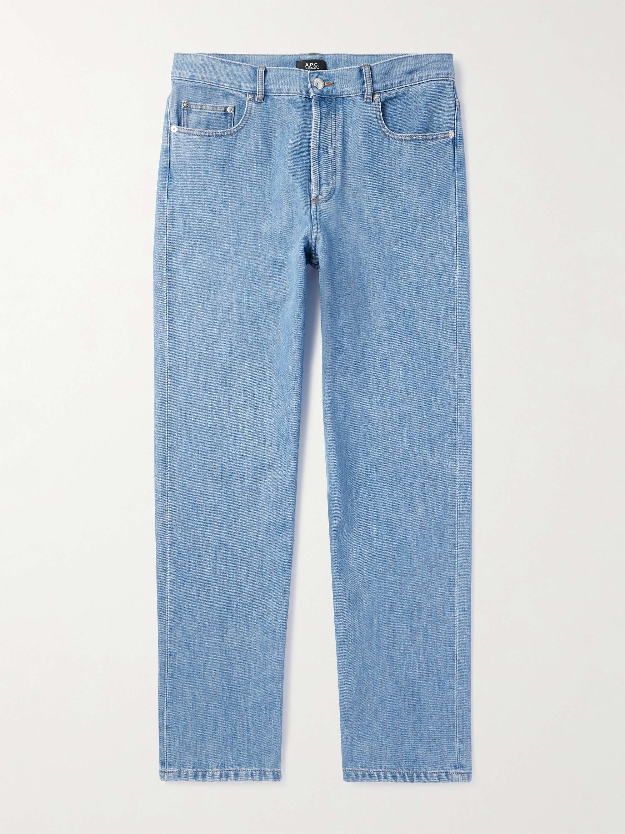 Fairfax Straight-Leg Stonewashed Jeans view
