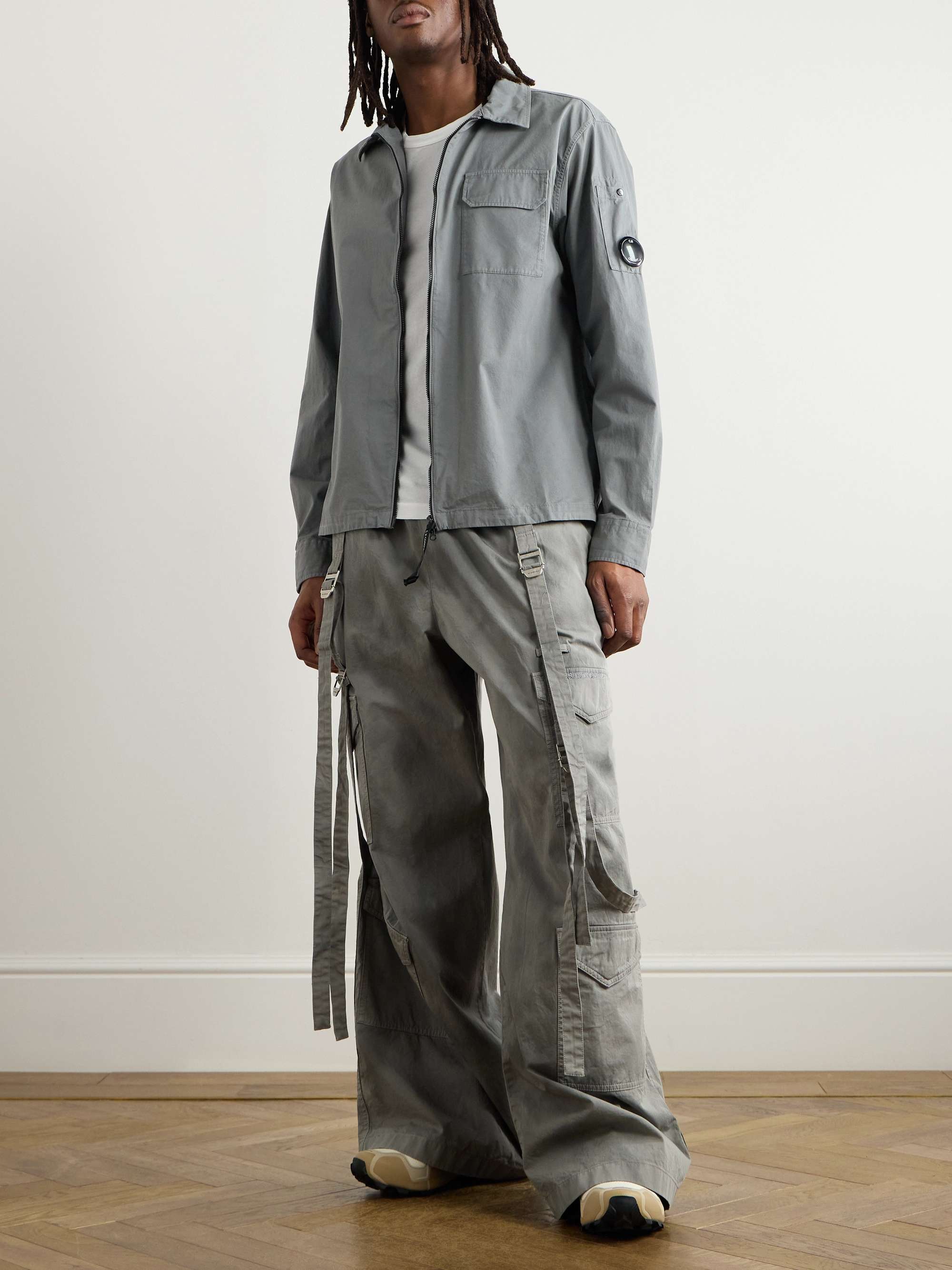 Organic Cotton-Gabardine Overshirt view