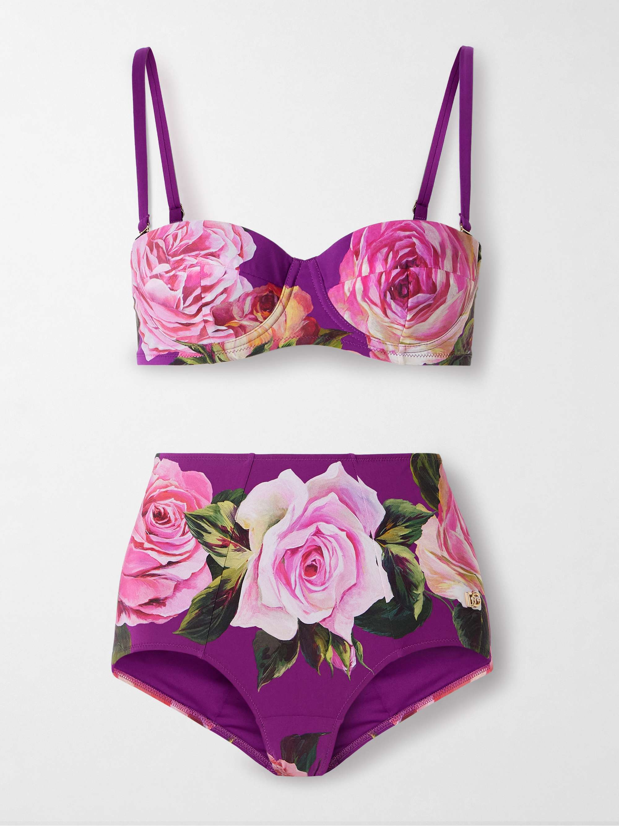 Floral-print balconette bikini view
