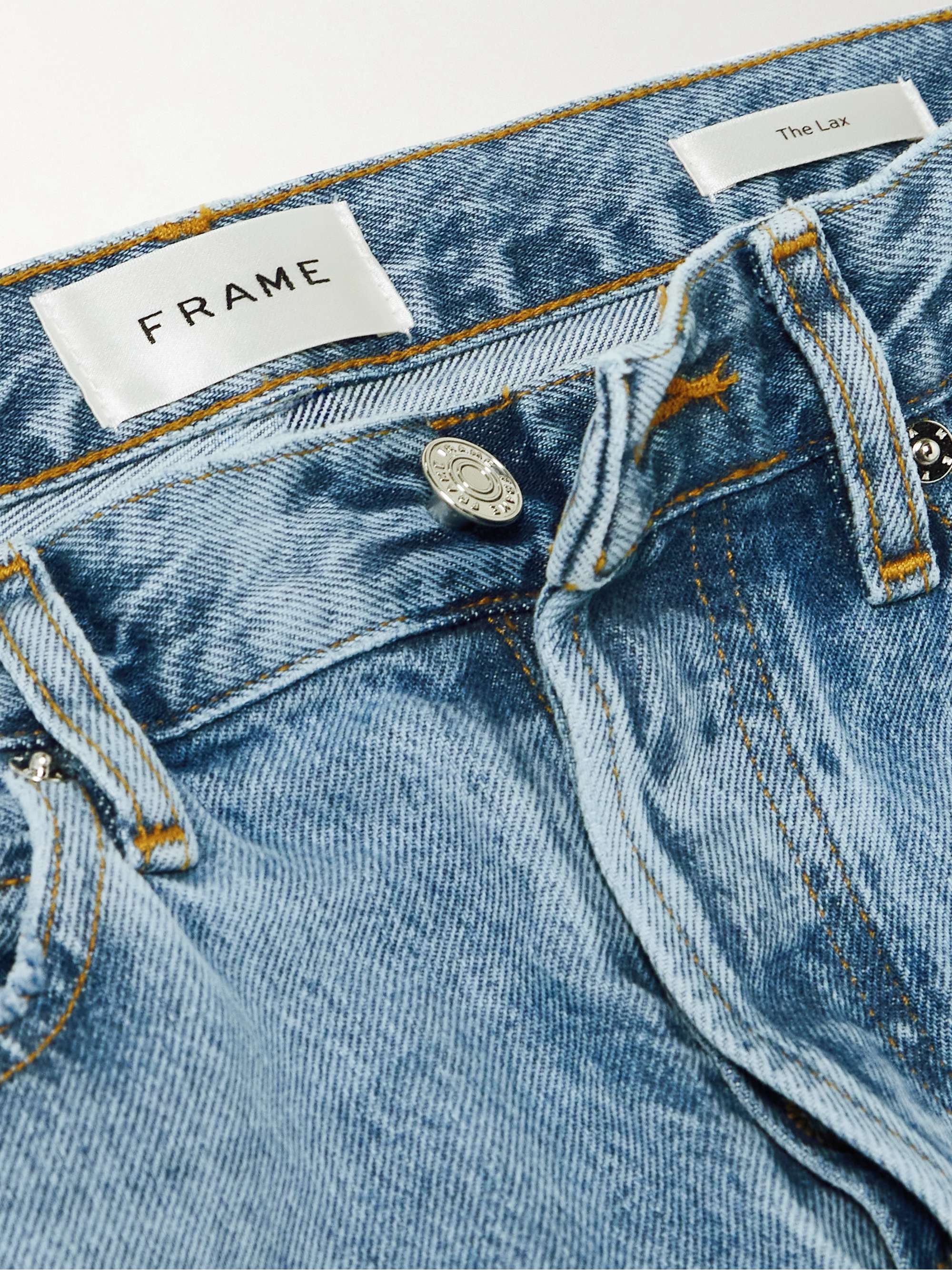 The Lax distressed high-rise flared jeans view