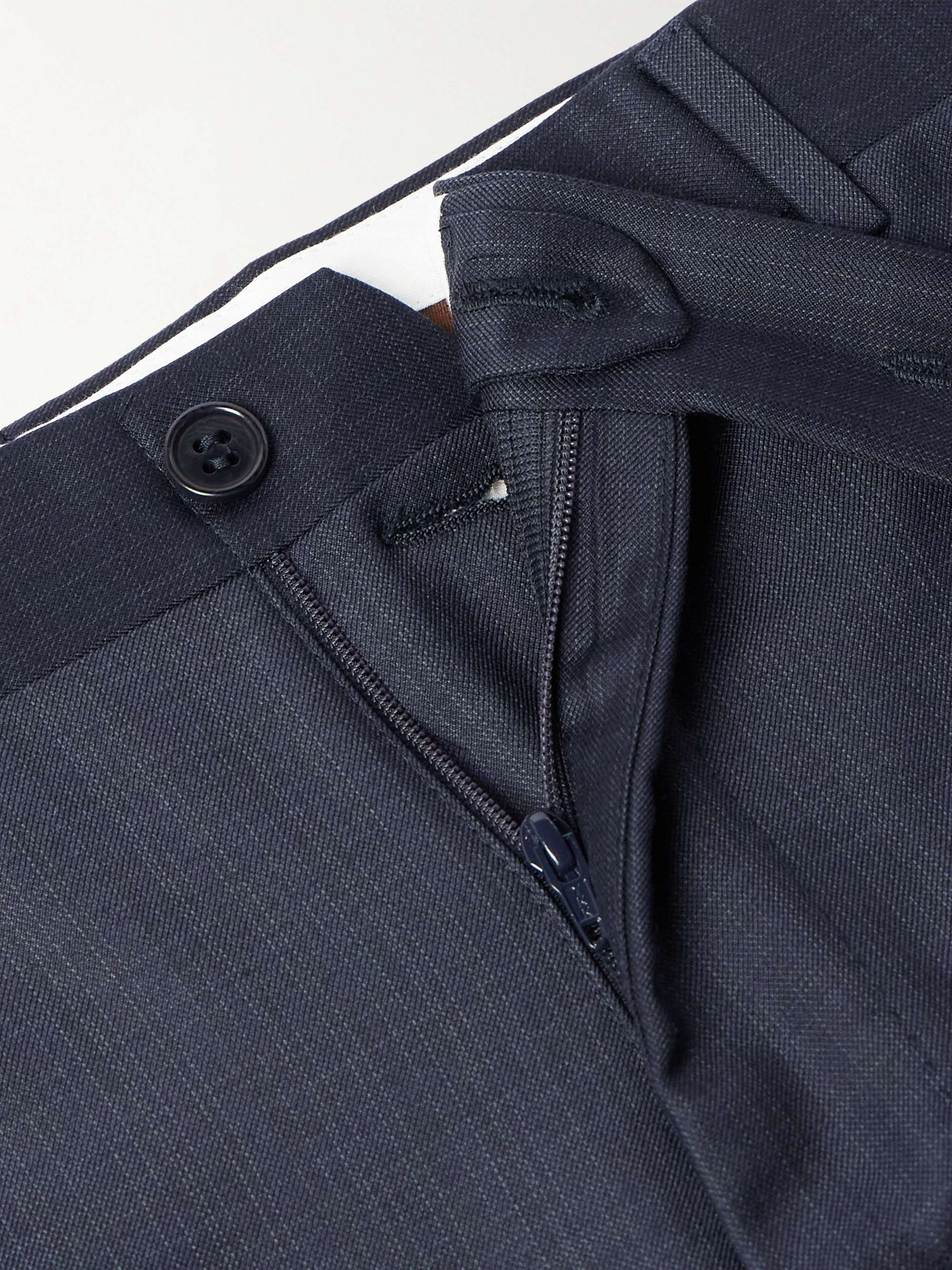 Slim-Fit Tapered Super 130s Wool Suit Trousers view
