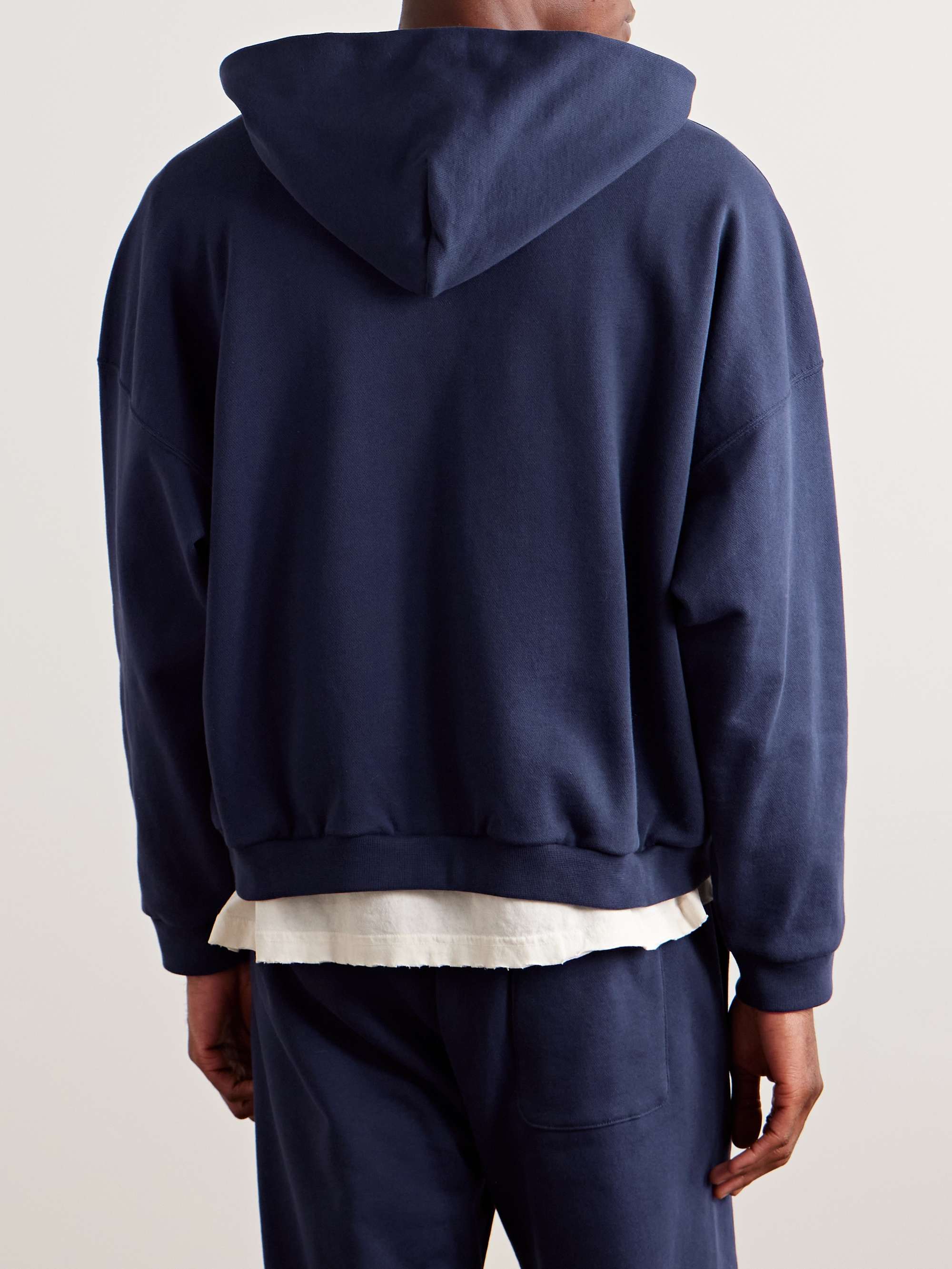 Frances Cotton-Jersey Zip-Up Hoodie view