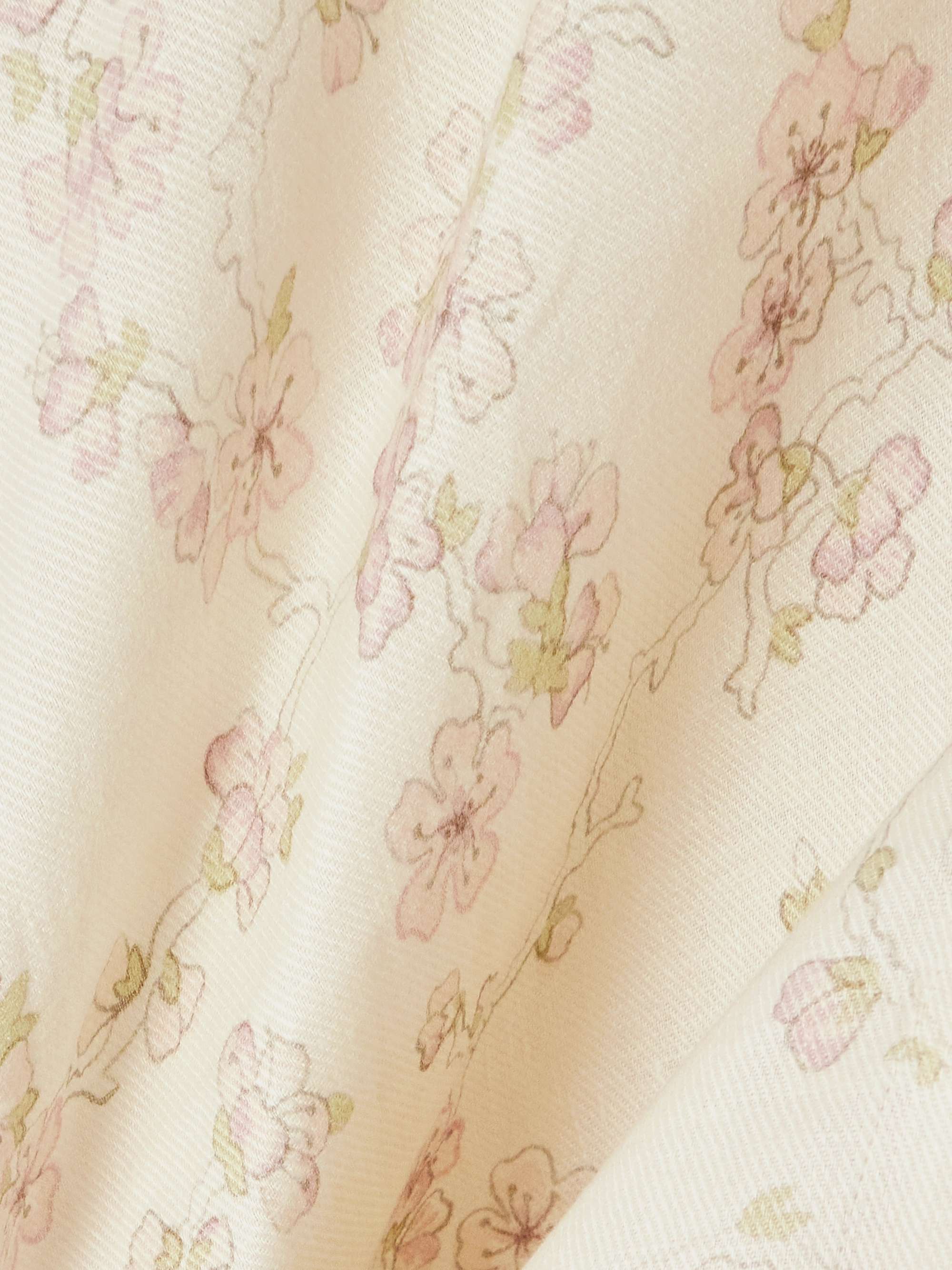 Klara floral-print linen and cotton-blend twill blouse view