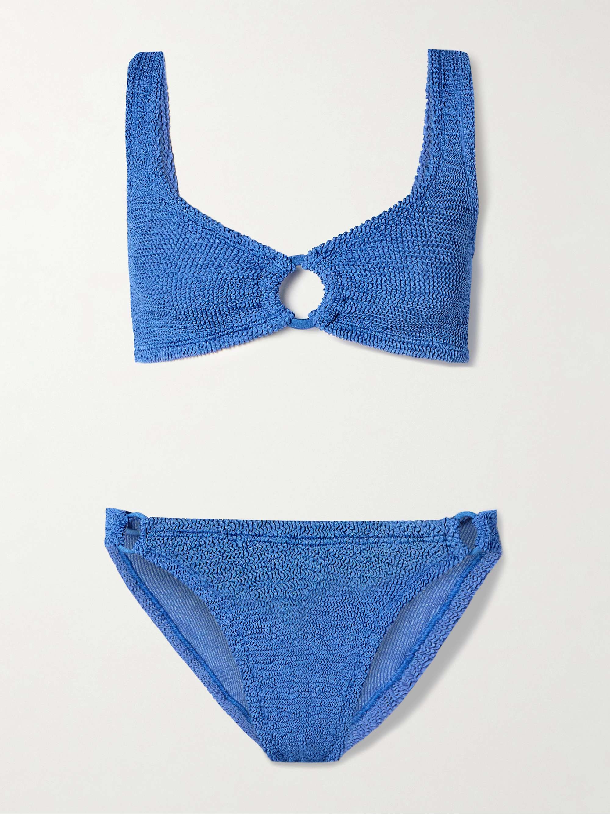 Hallie metallic seersucker bikini view