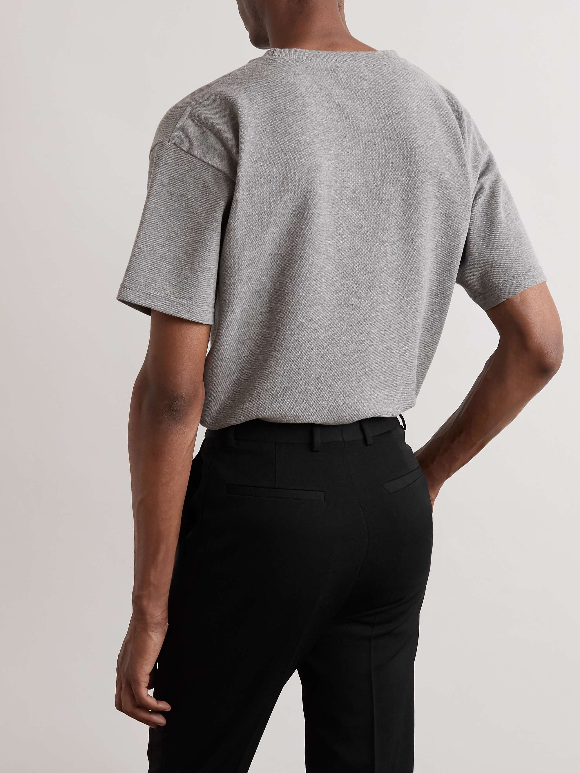 Logo-Embroidered Cotton-Blend Piqué T-Shirt view