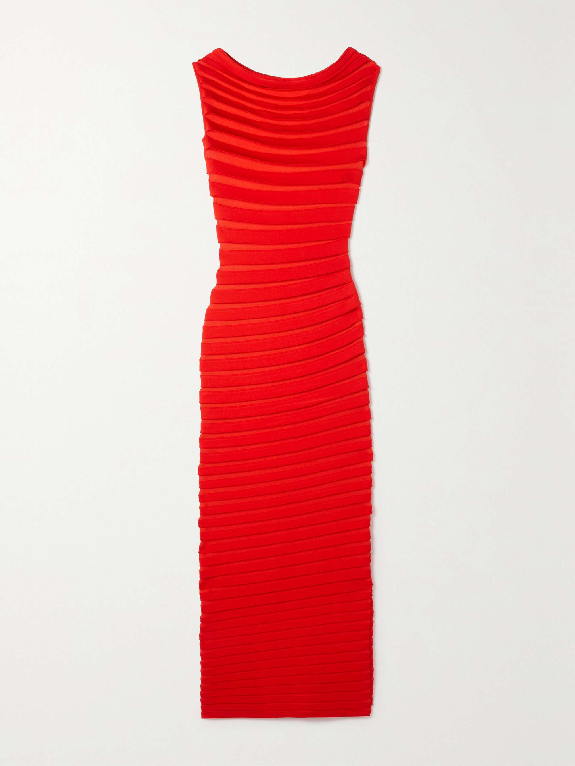 Layered knitted maxi dress view