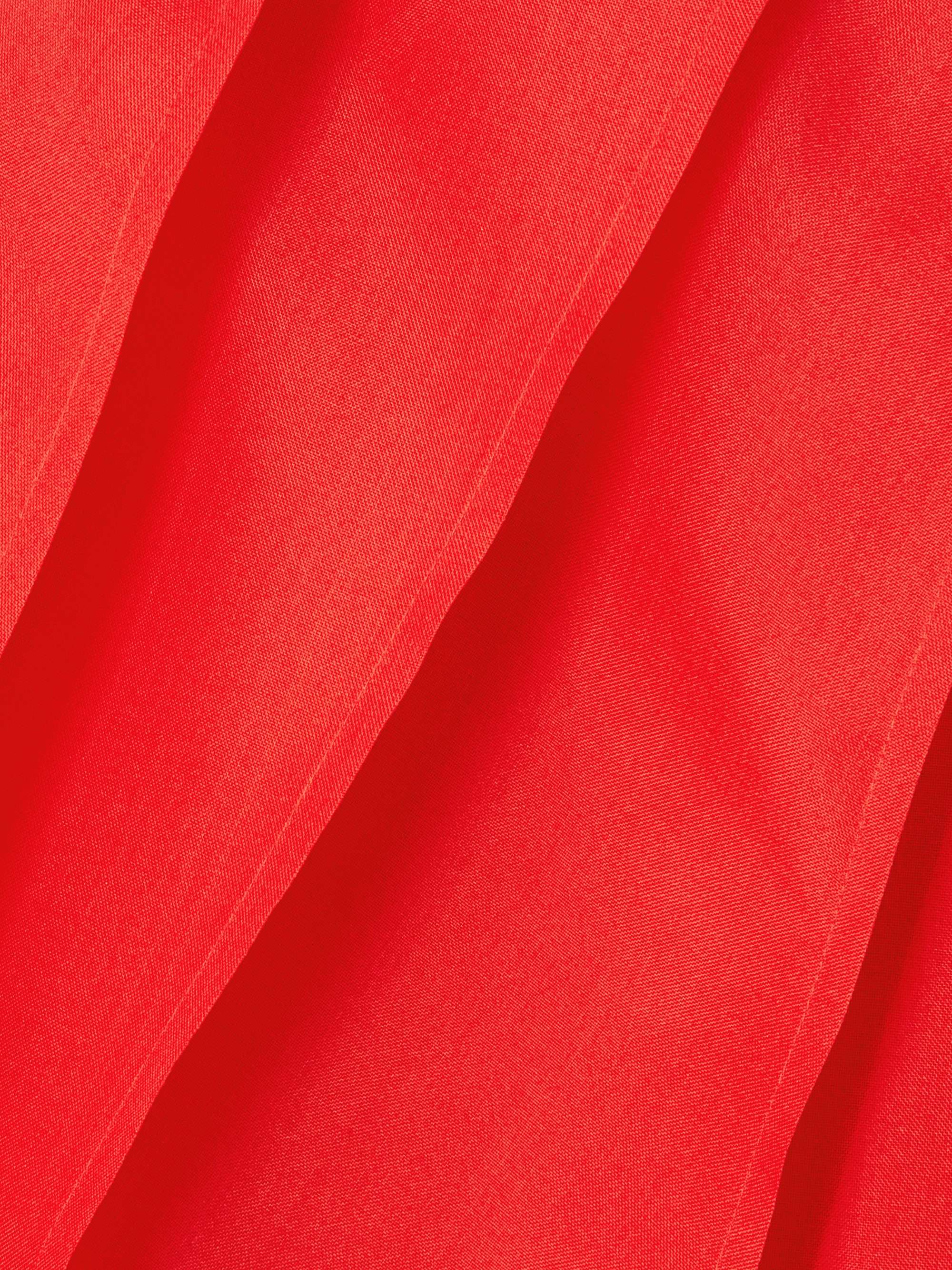 Dex pleated silk-organza midi skirt view