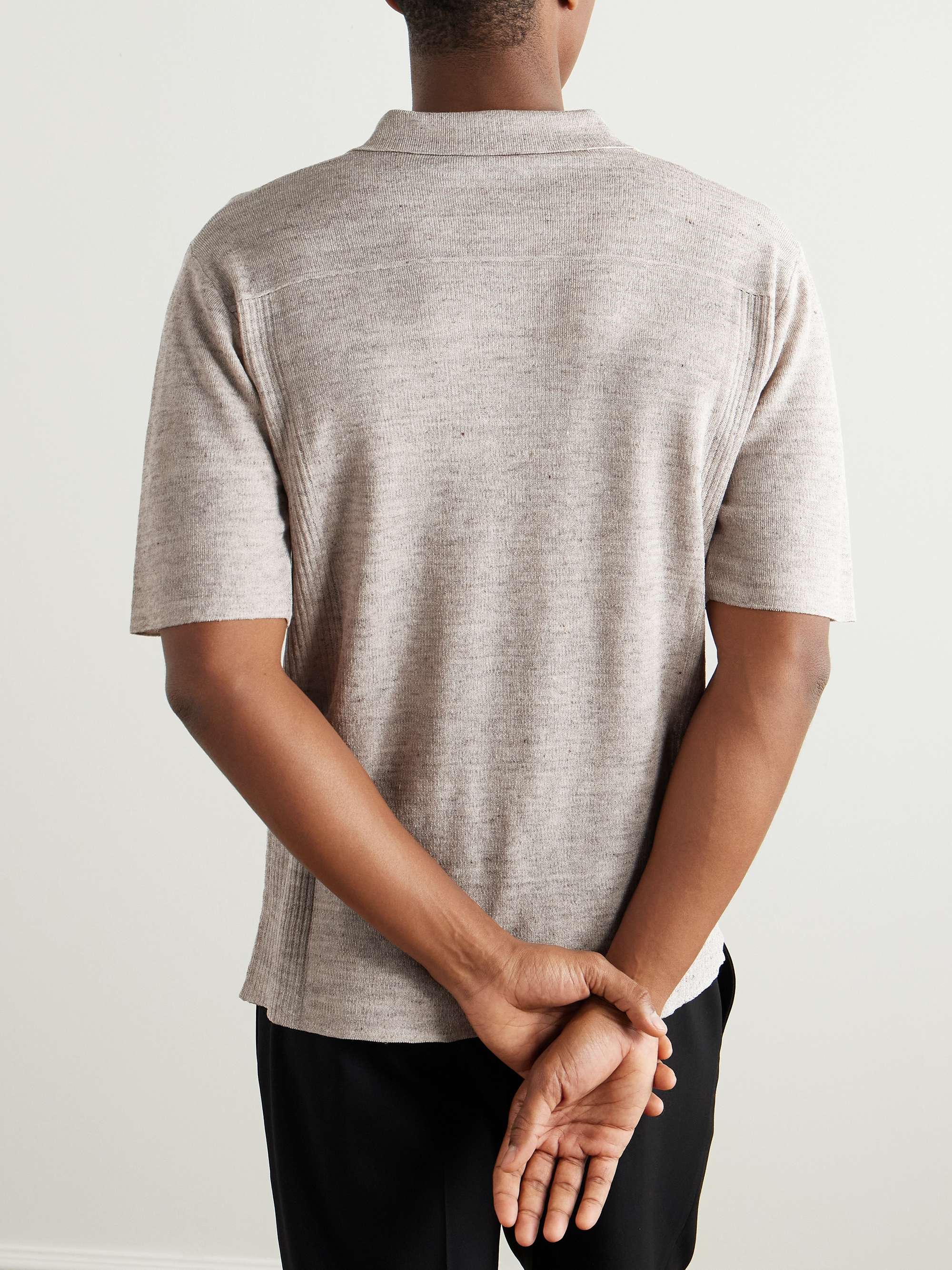 Reggie Linen-Blend Polo Shirt view
