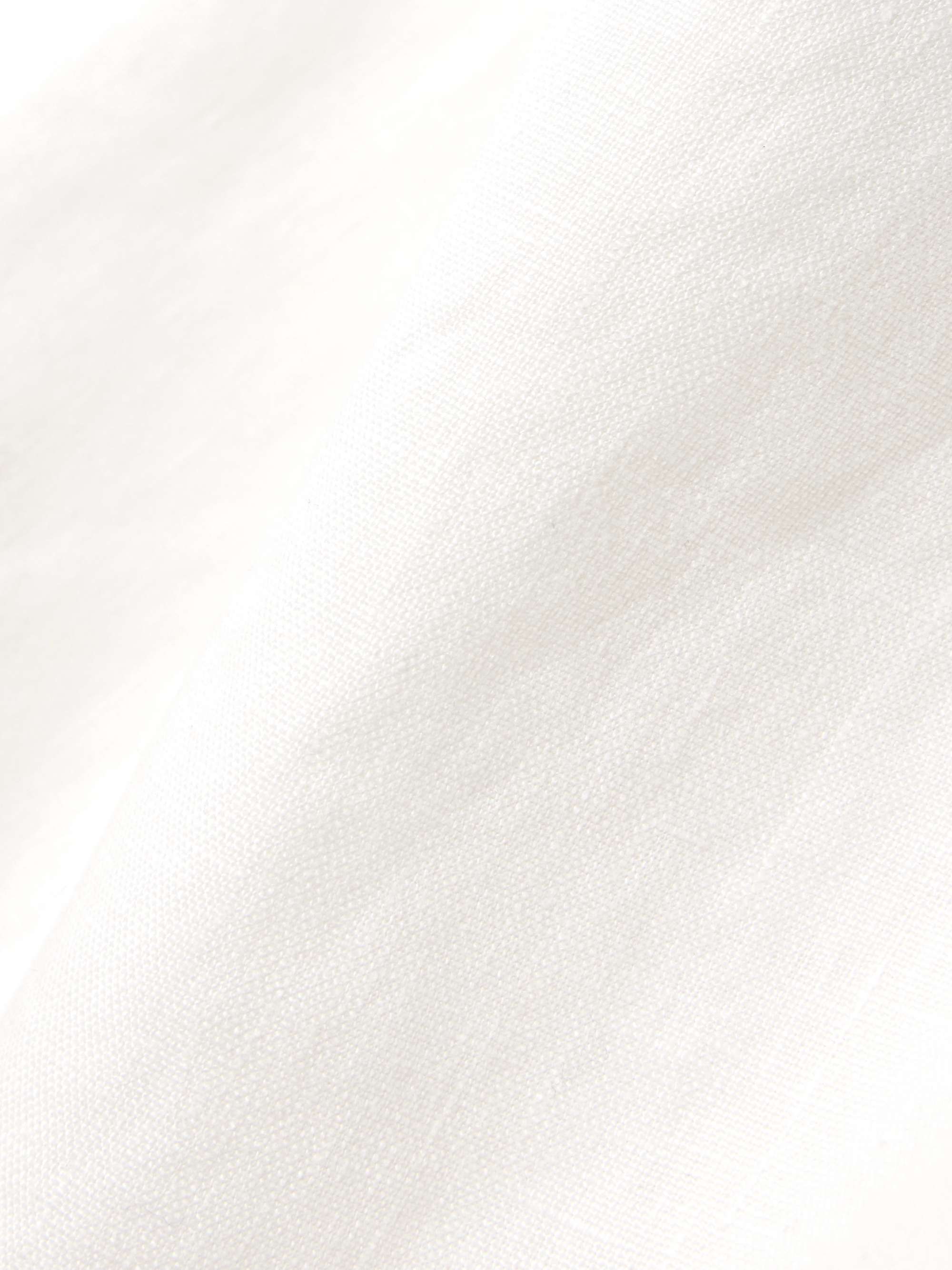Val cropped linen top view