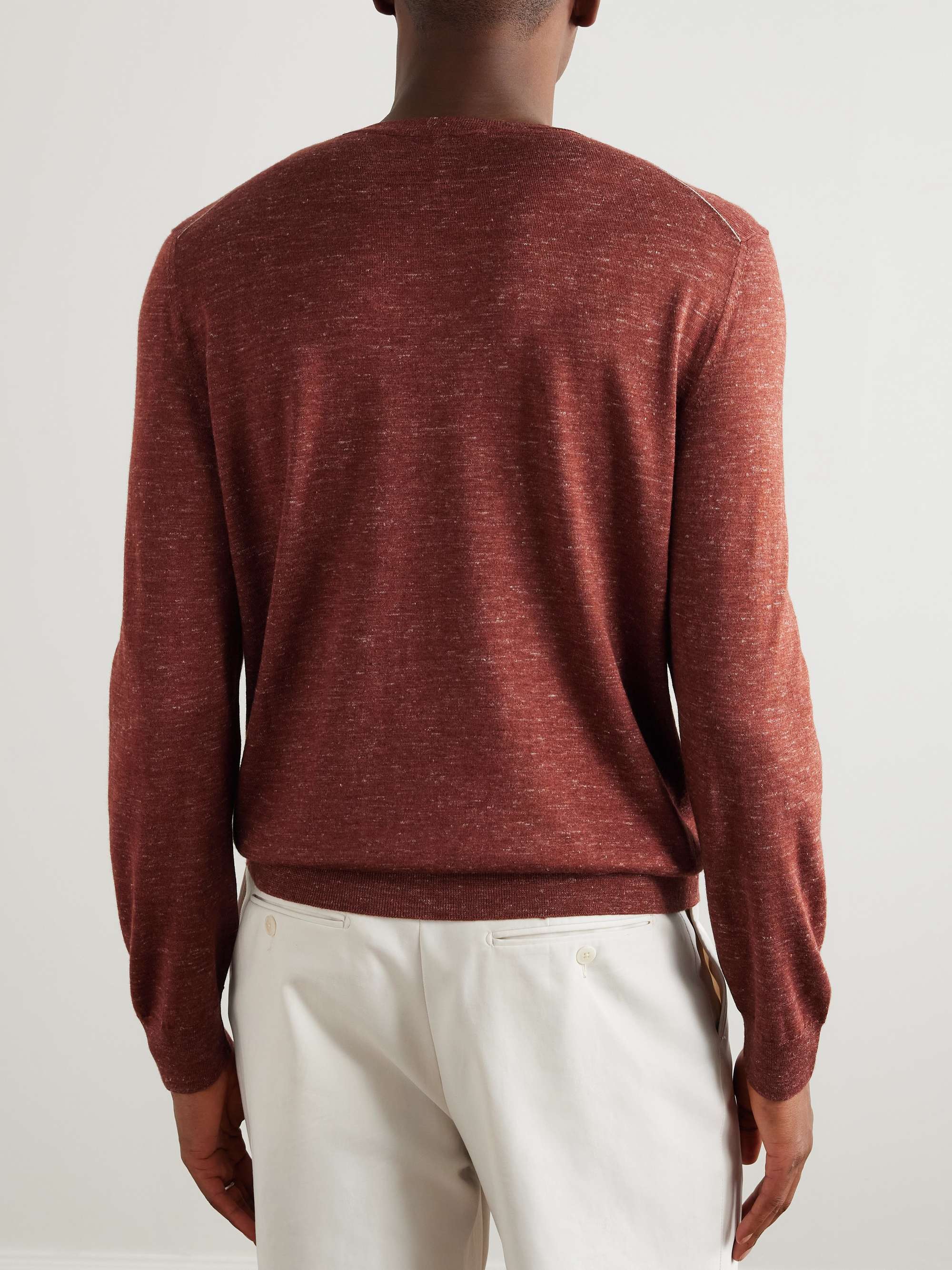 Mulberry Silk, Cashmere and Linen-Blend Sweater view