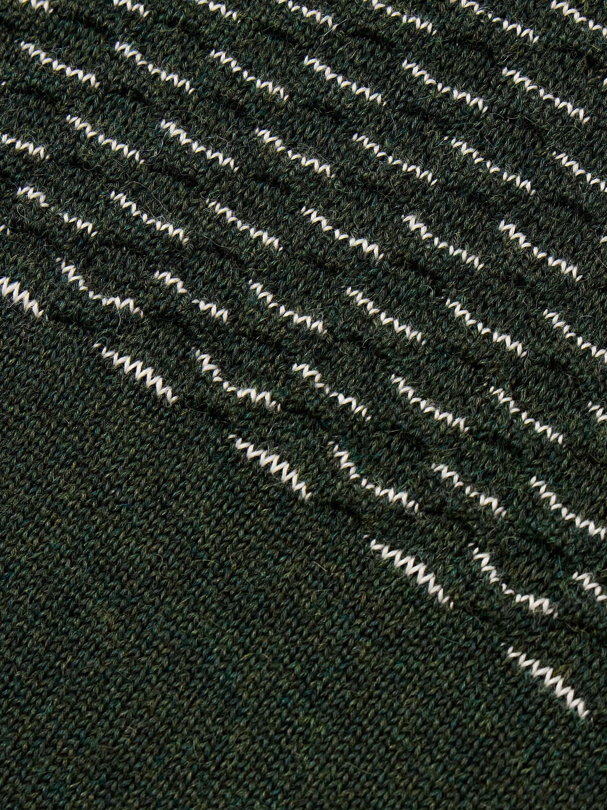 Seafoam Baby Alpaca and Silk-Blend Mock-Neck Sweater view