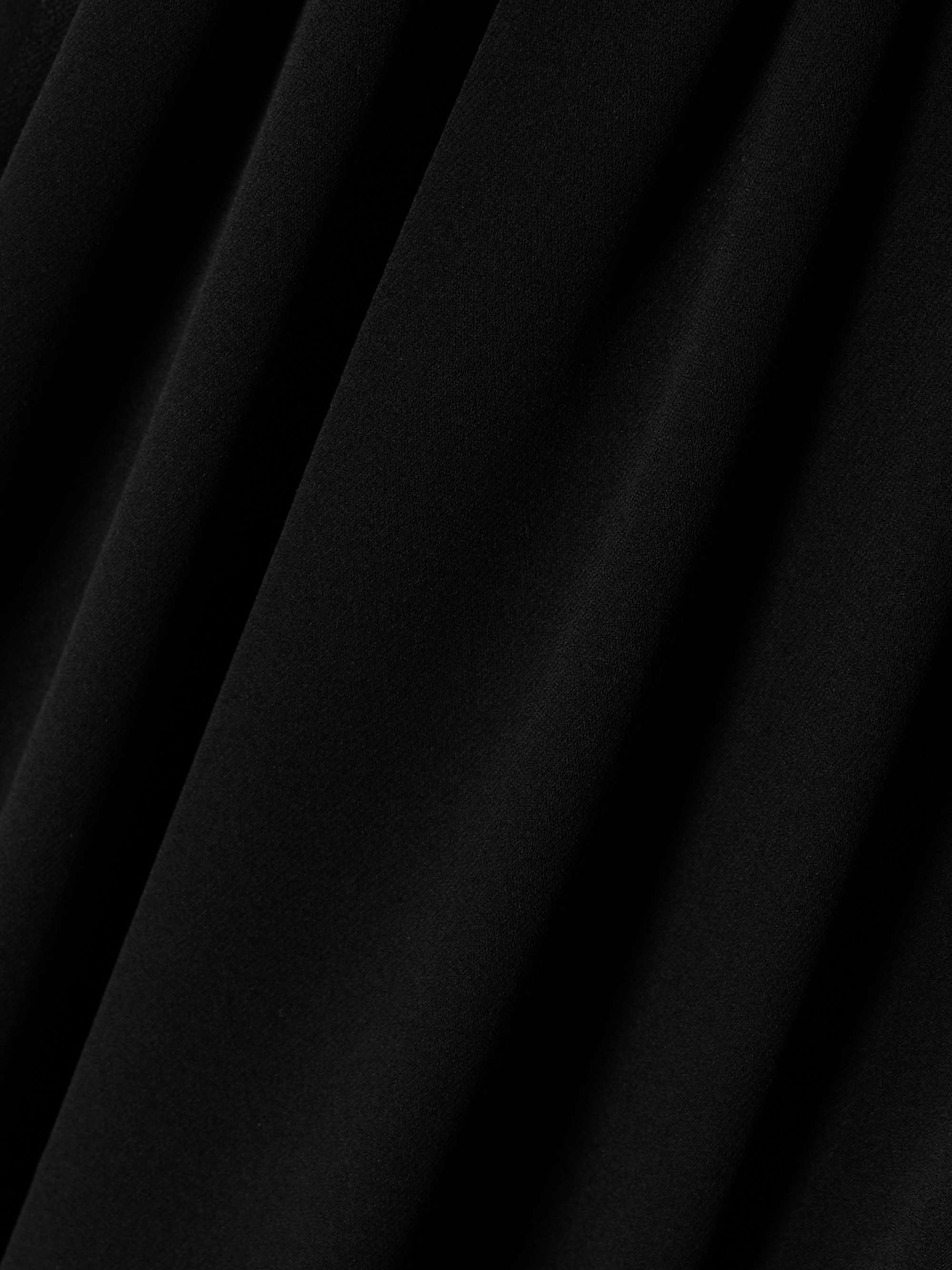 Asymmetric ruffled silk-chiffon wide-leg pants view