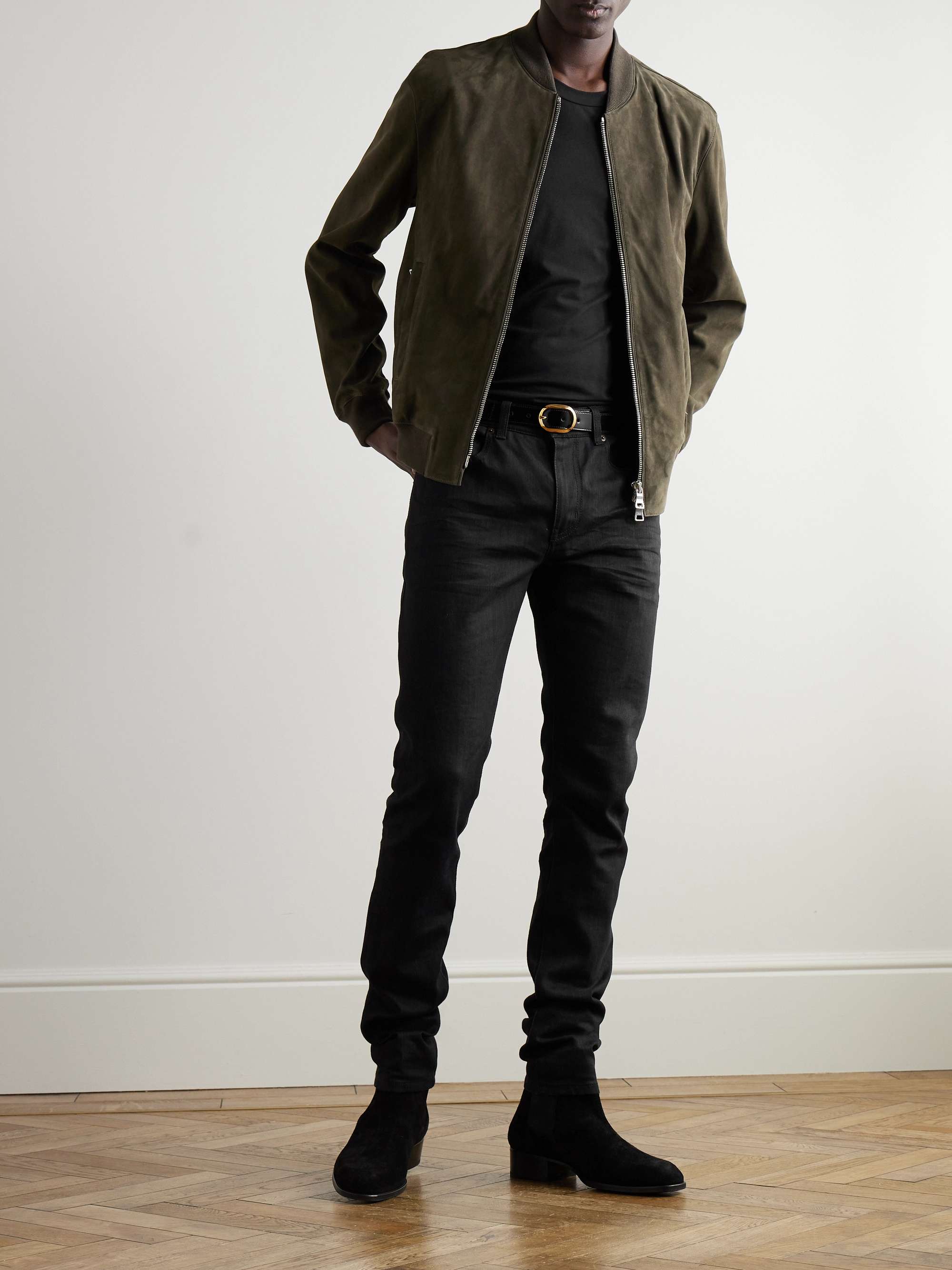 Slim-Fit Stretch Cotton and Modal-Blend Jersey T-Shirt view