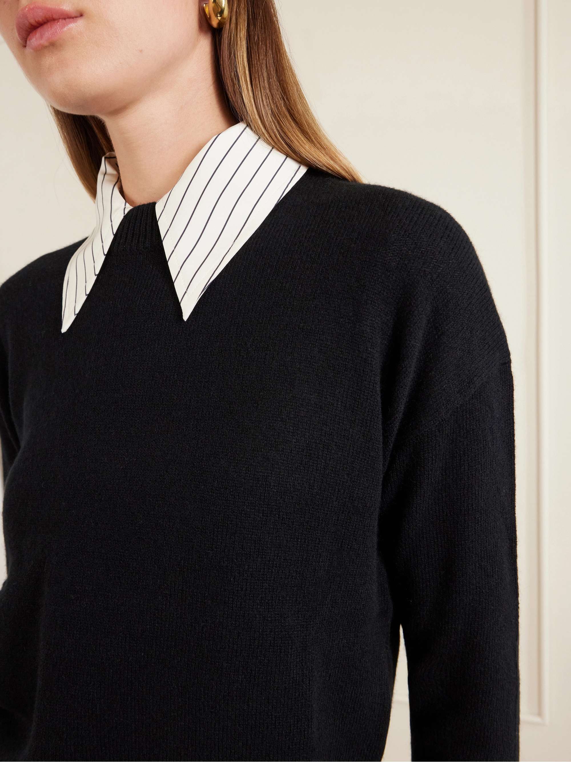 + NET SUSTAIN Wool and cashmere-blend sweater view