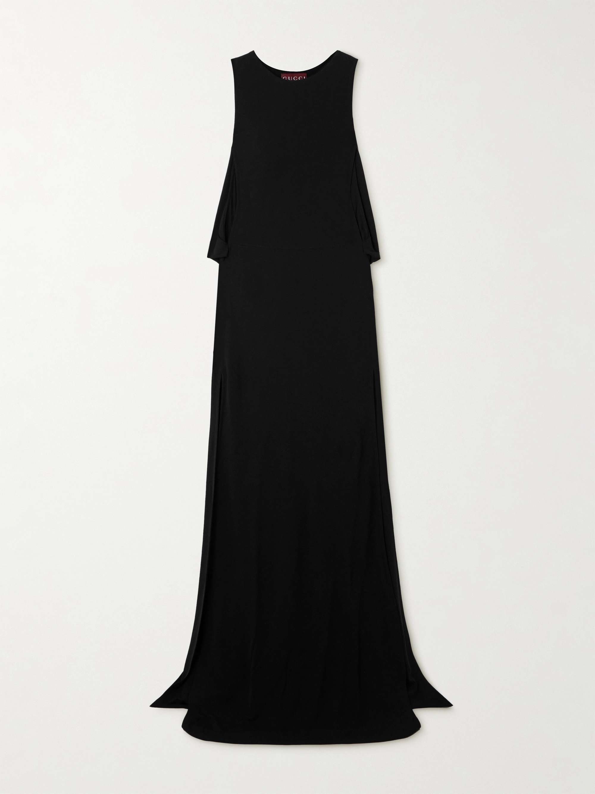 Draped crepe gown view