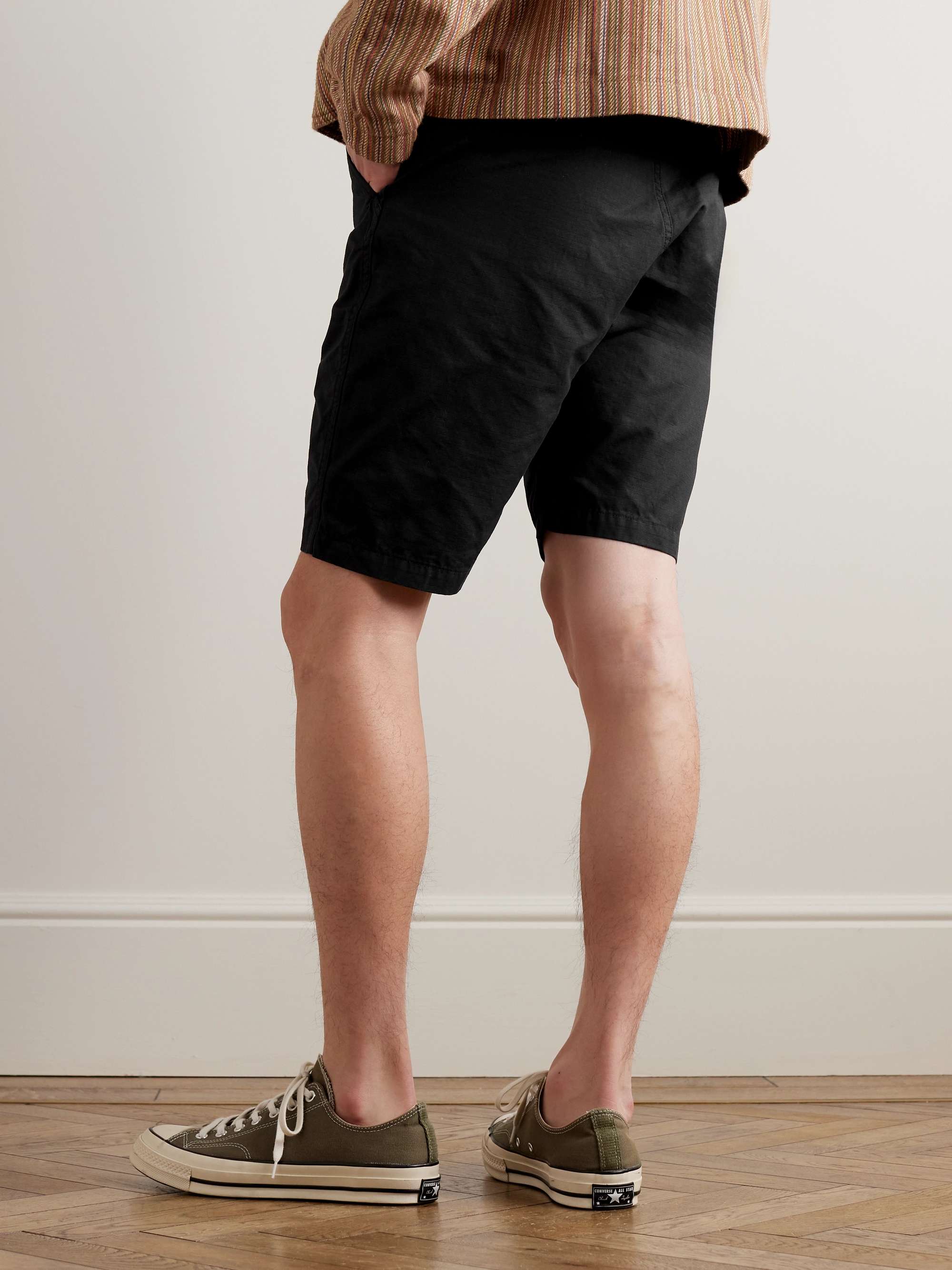 New Yorker Straight-Leg Cotton-Ripstop Drawstring Shorts view