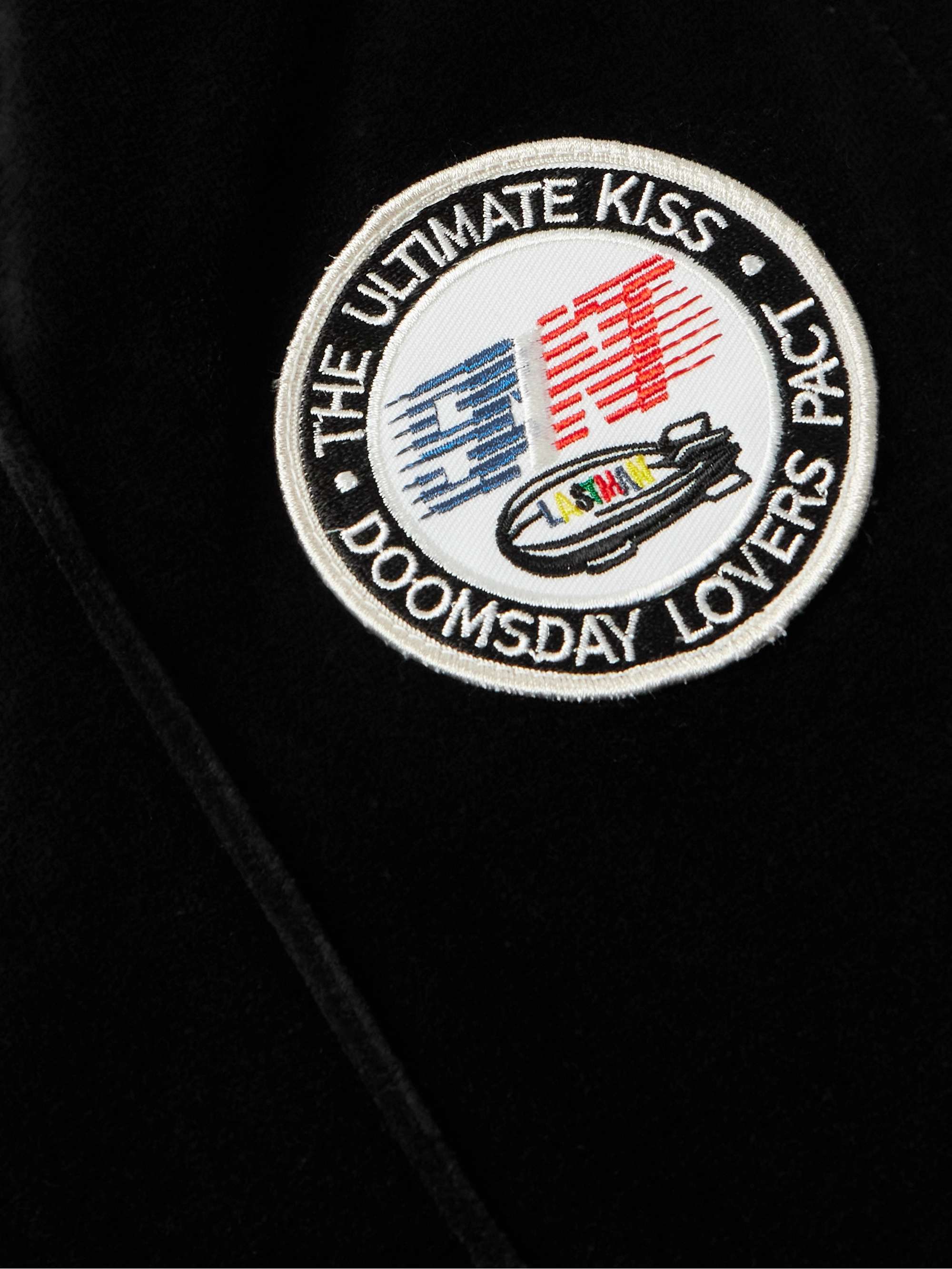 + Lastman Bootcut Cotton-Blend Velour Track Pants view