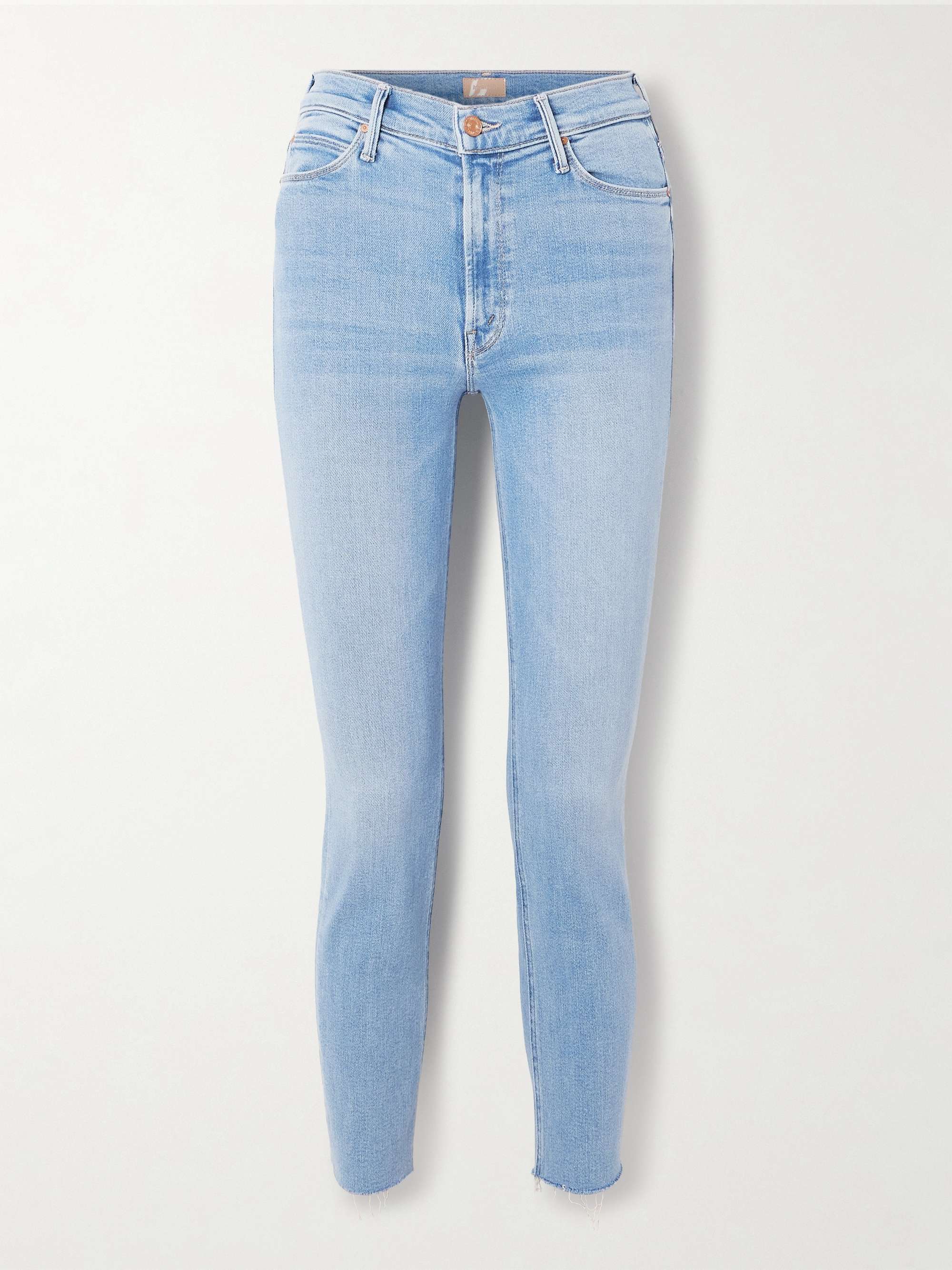The Dazzler Ankle frayed mid-rise slim-leg jeans view