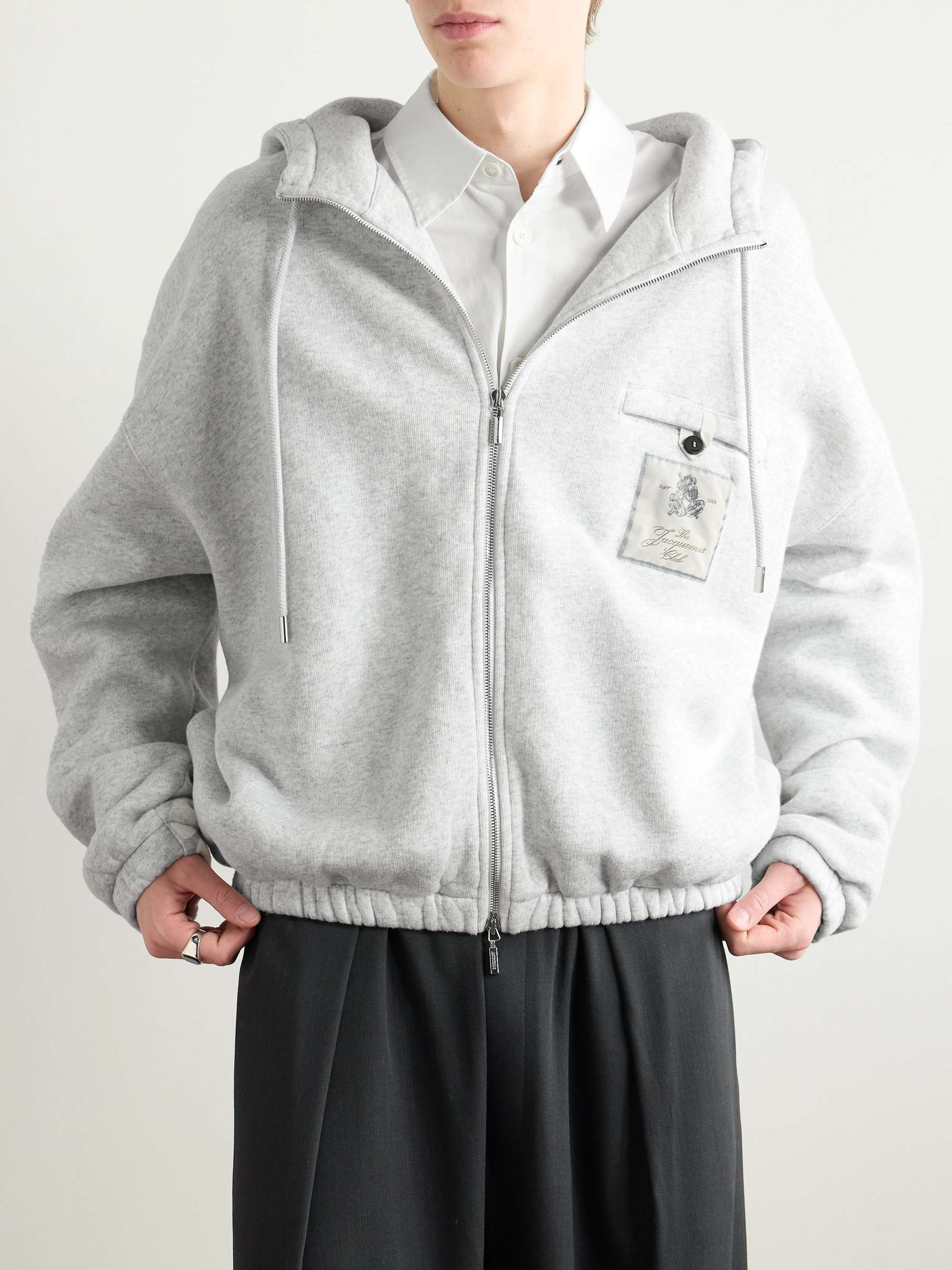 Torneo Logo-Detailed Cotton-Jersey Hoodie view