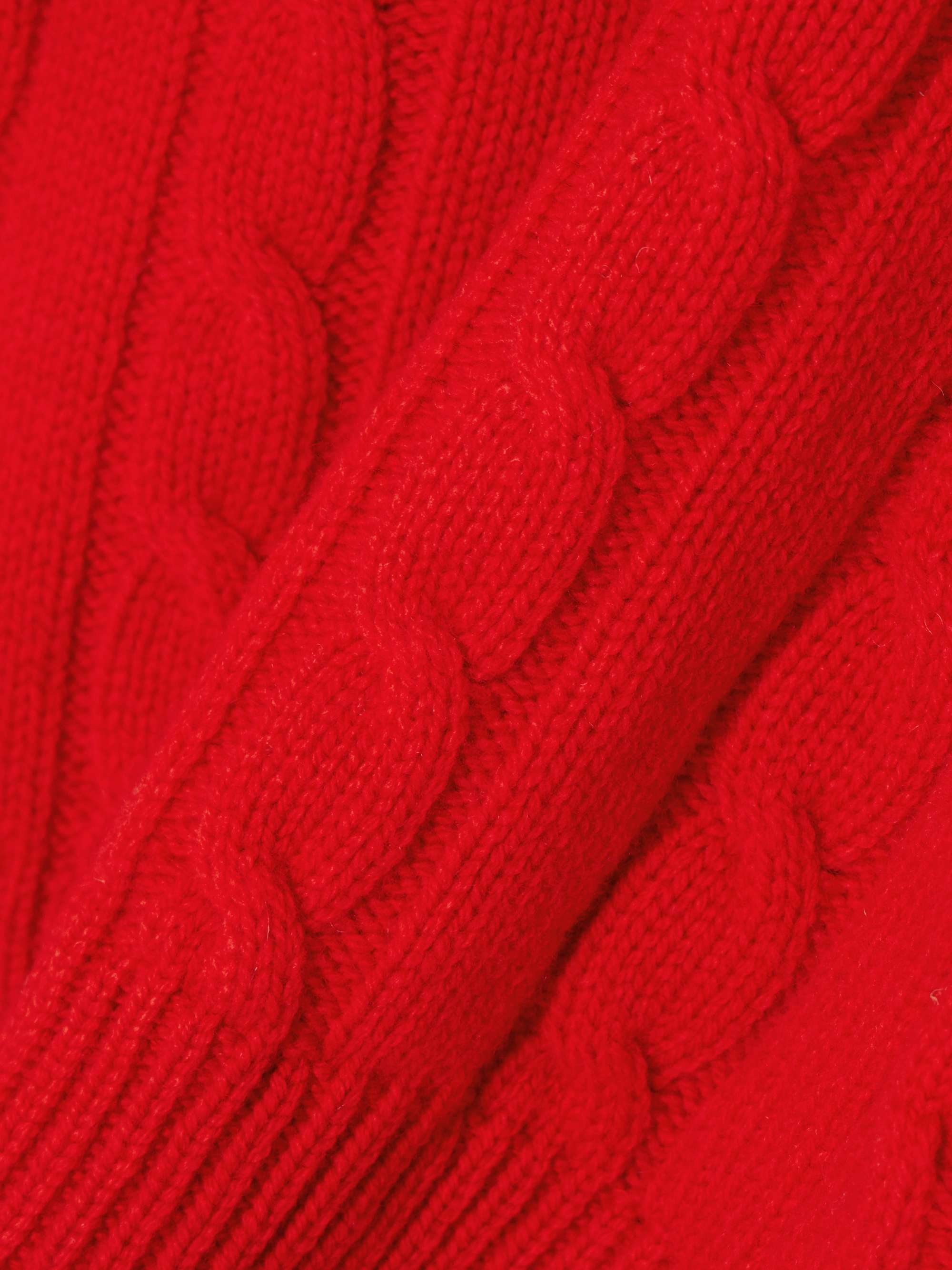 Cable-knit wool sweater view