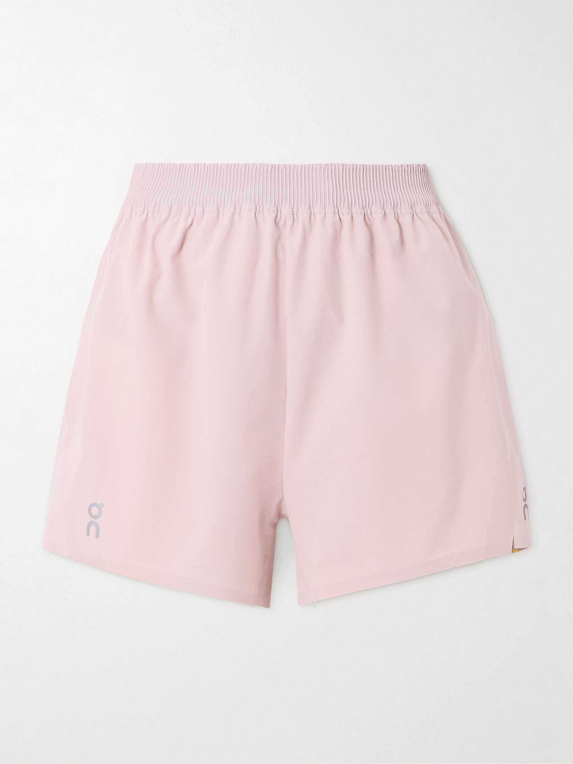 Train stretch recycled shorts view