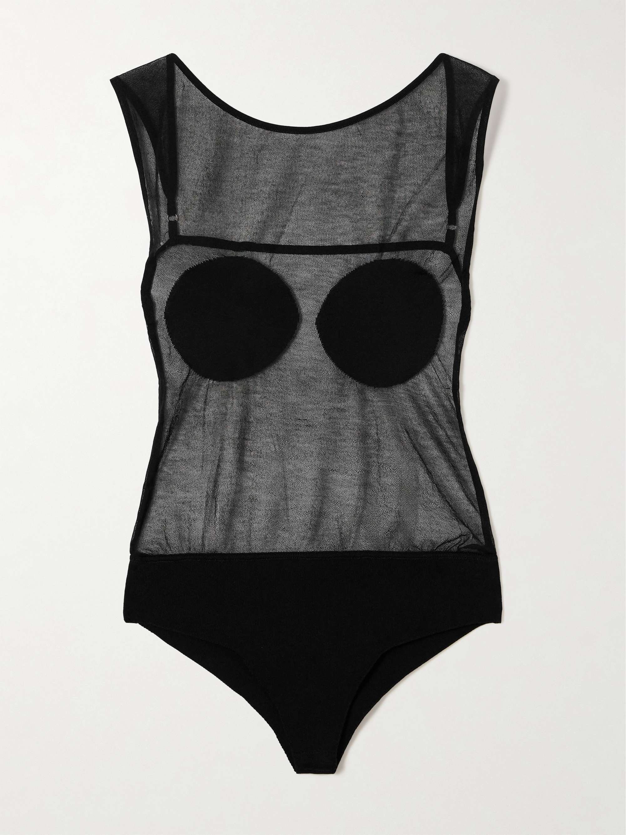 Platano open-back knitted bodysuit view