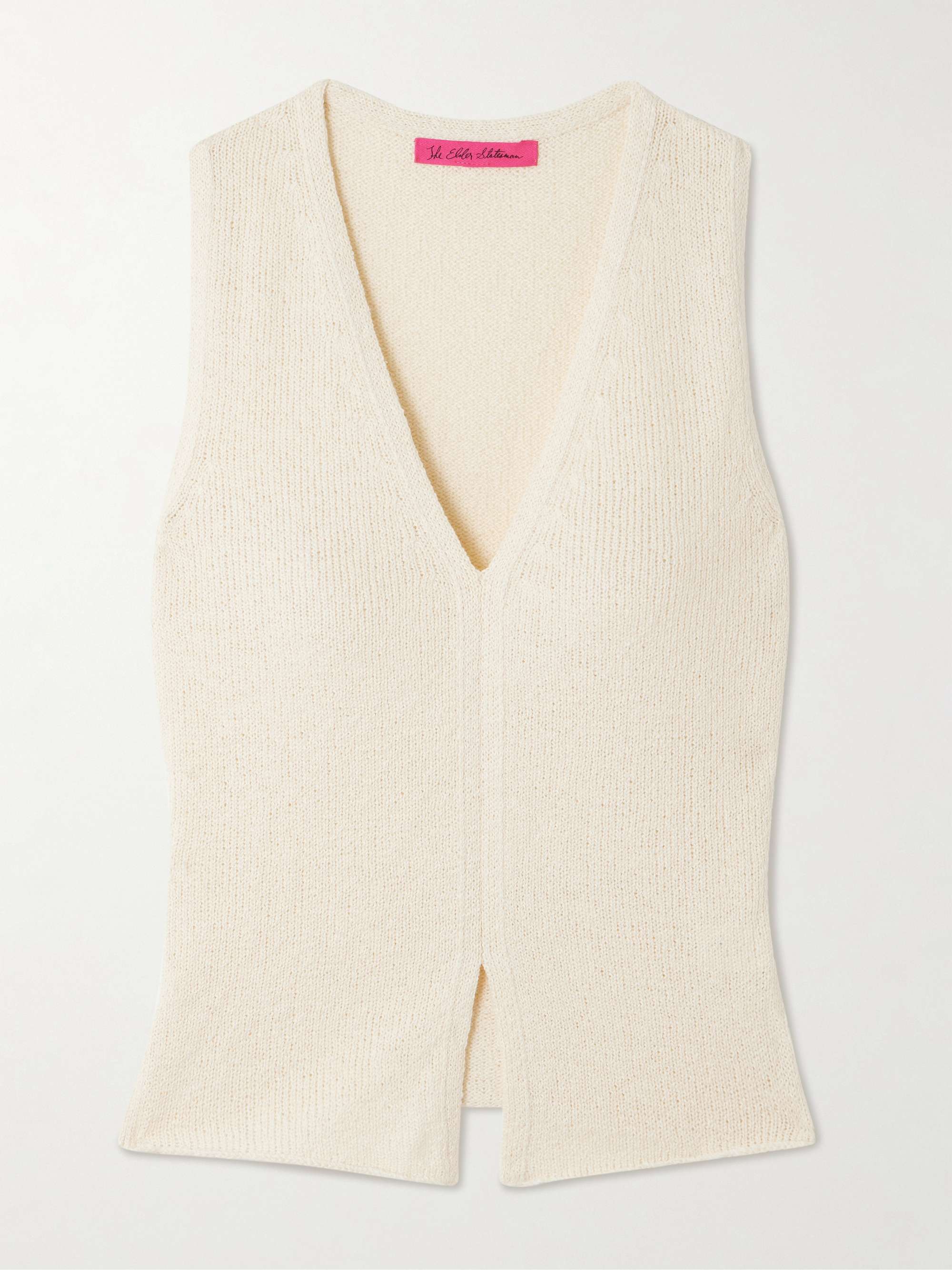 Nora Lite ribbed cotton tank view