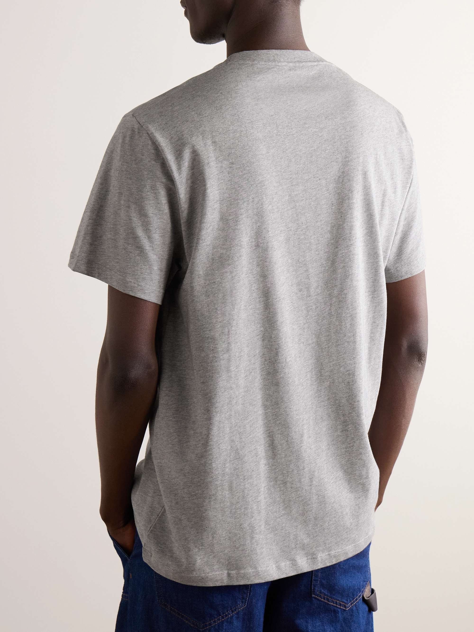 Slim-Fit Logo-Embroidered Cotton-Jersey T-Shirt view