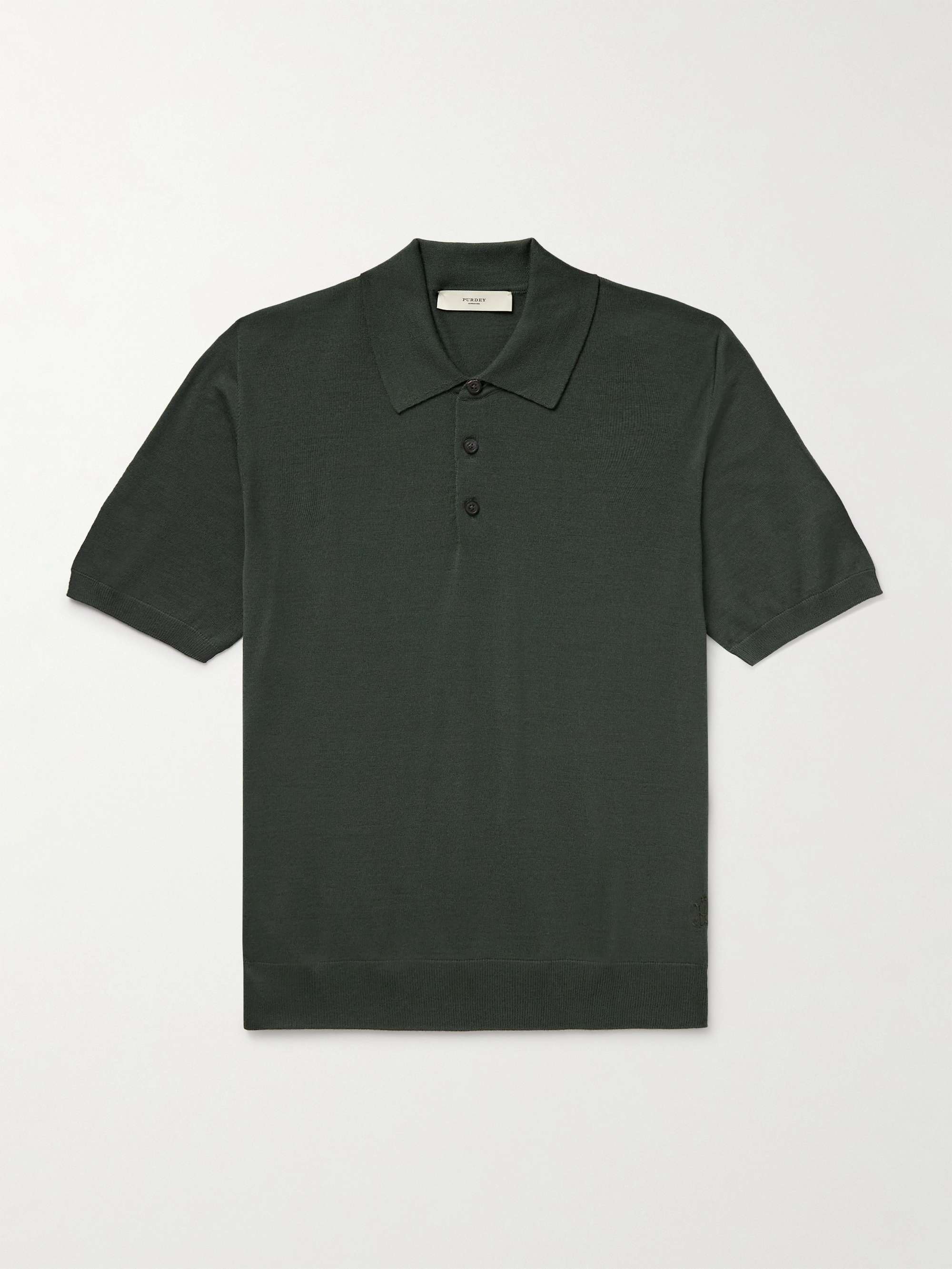 Tantallon Slim-Fit Merino Wool Polo Shirt view