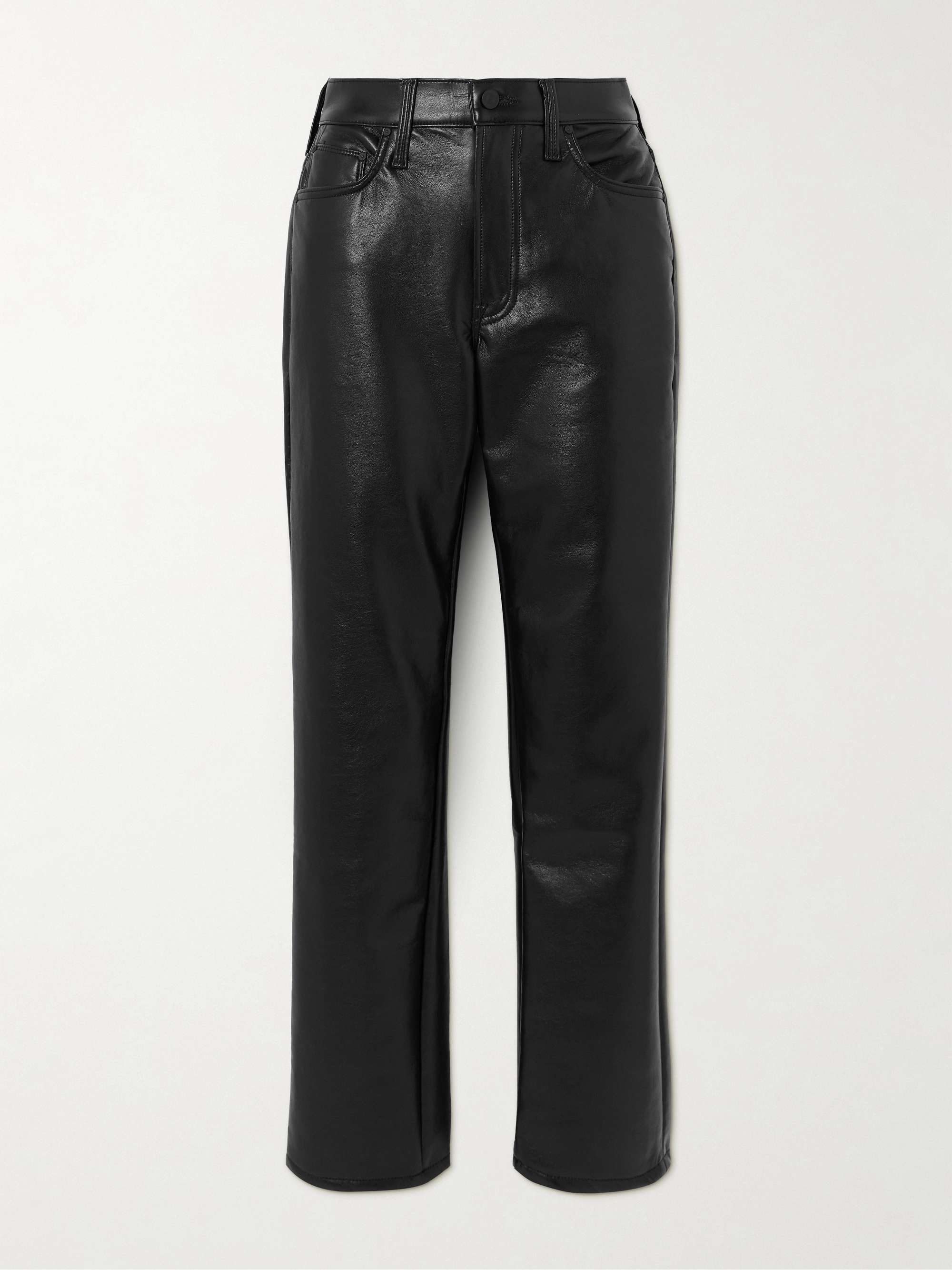 The Smarty recycled patent-leather straight-leg pants view