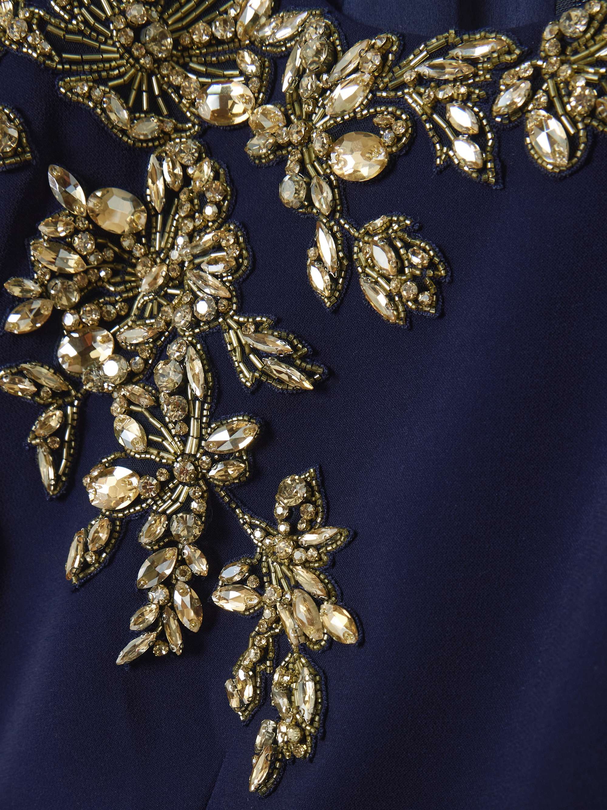 Embellished crepe jumpsuit view