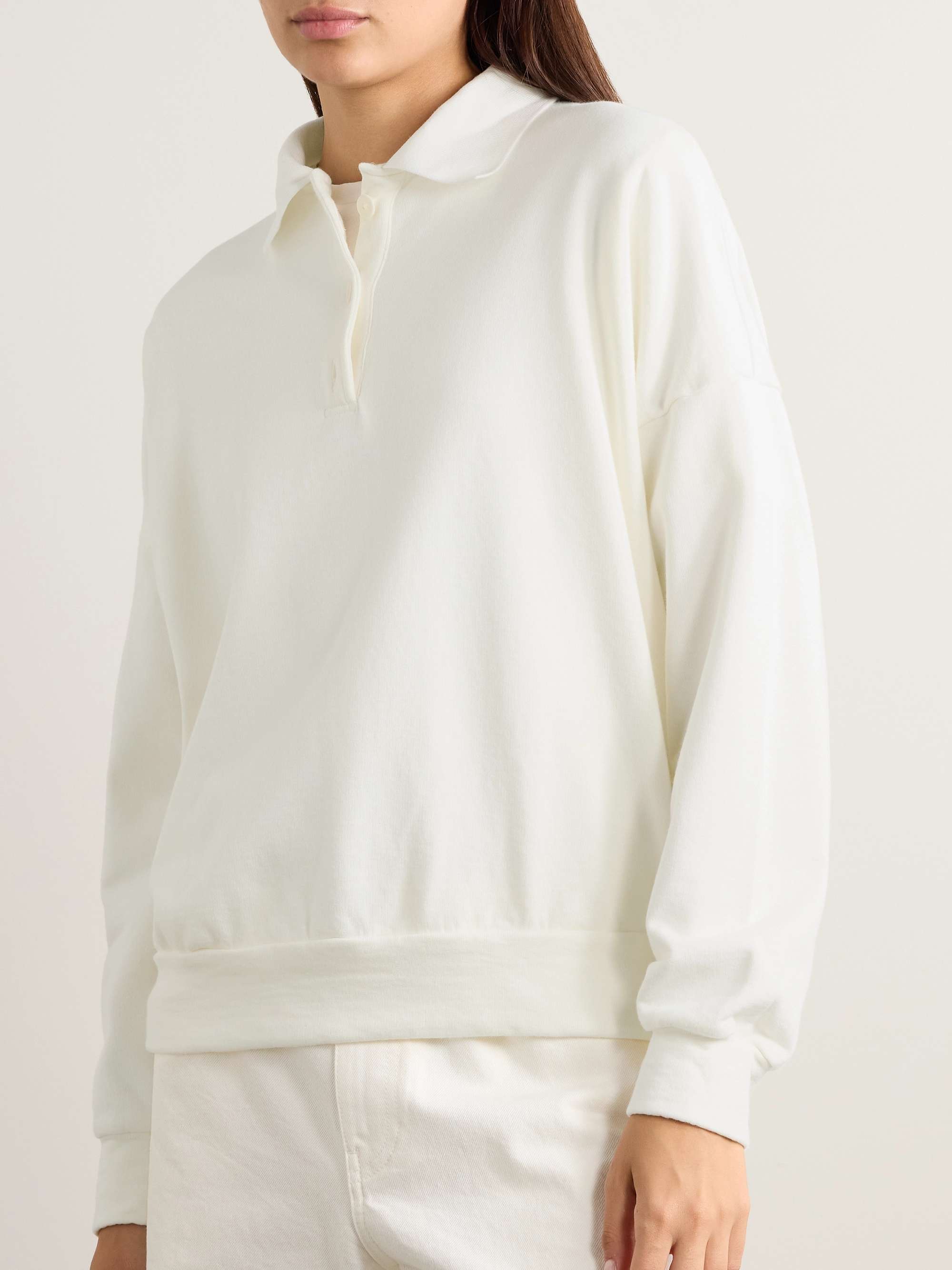 Essentials Corzas cotton-terry polo top view