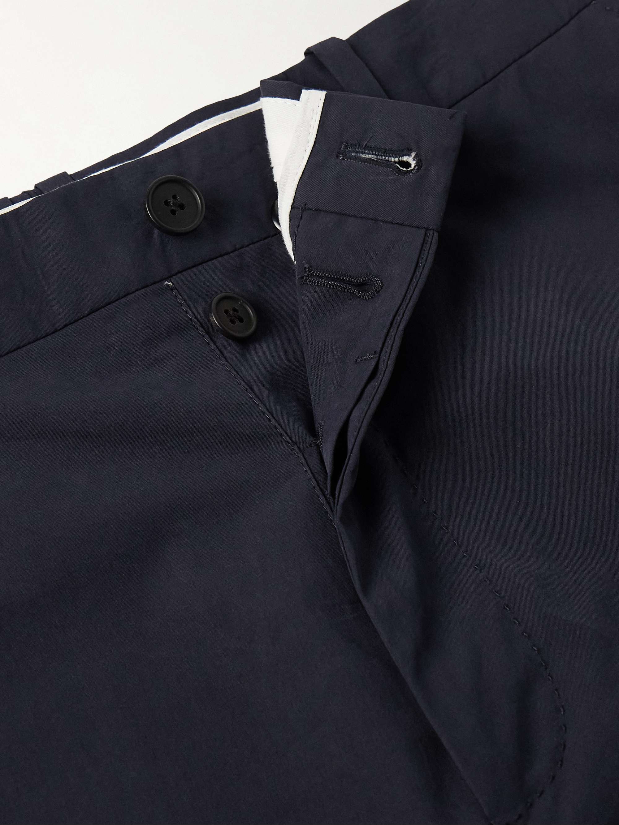 Lerio Straight-Leg Cotton-Poplin Suit Trousers view