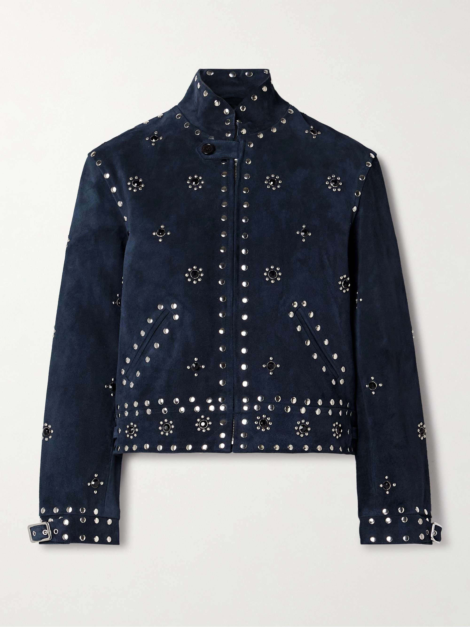 Howard embellished suede jacket view