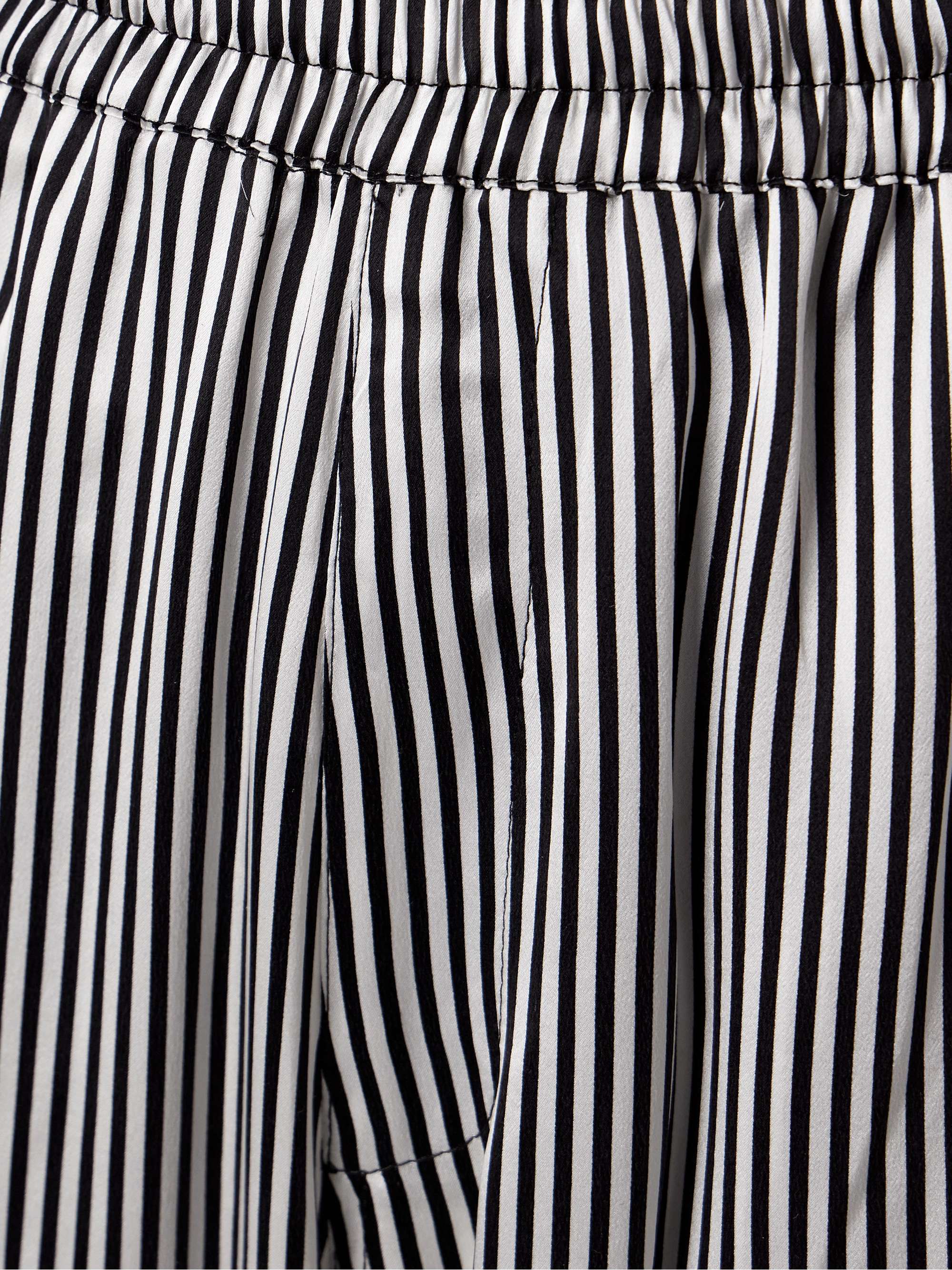 Finance striped silk-satin wide-leg pants view