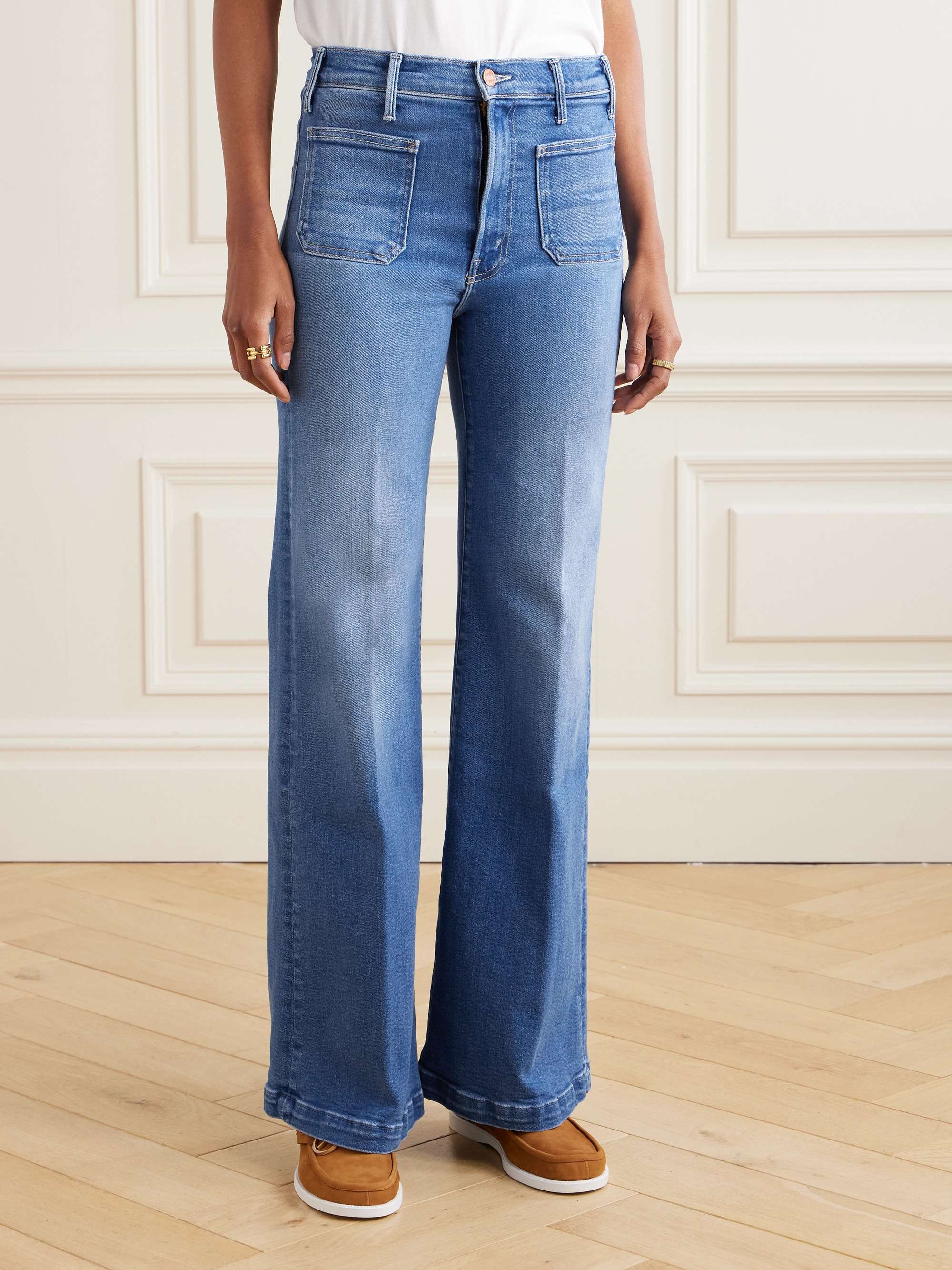 The Hustler Roller high-rise wide-leg jeans view