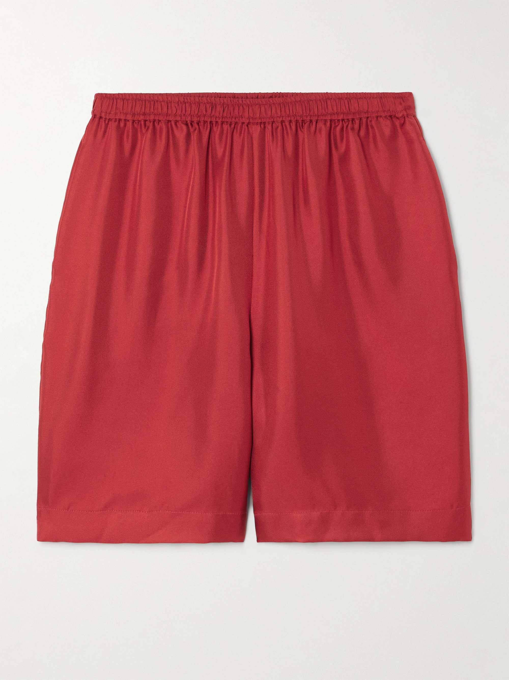 Zinia silk-twill shorts view