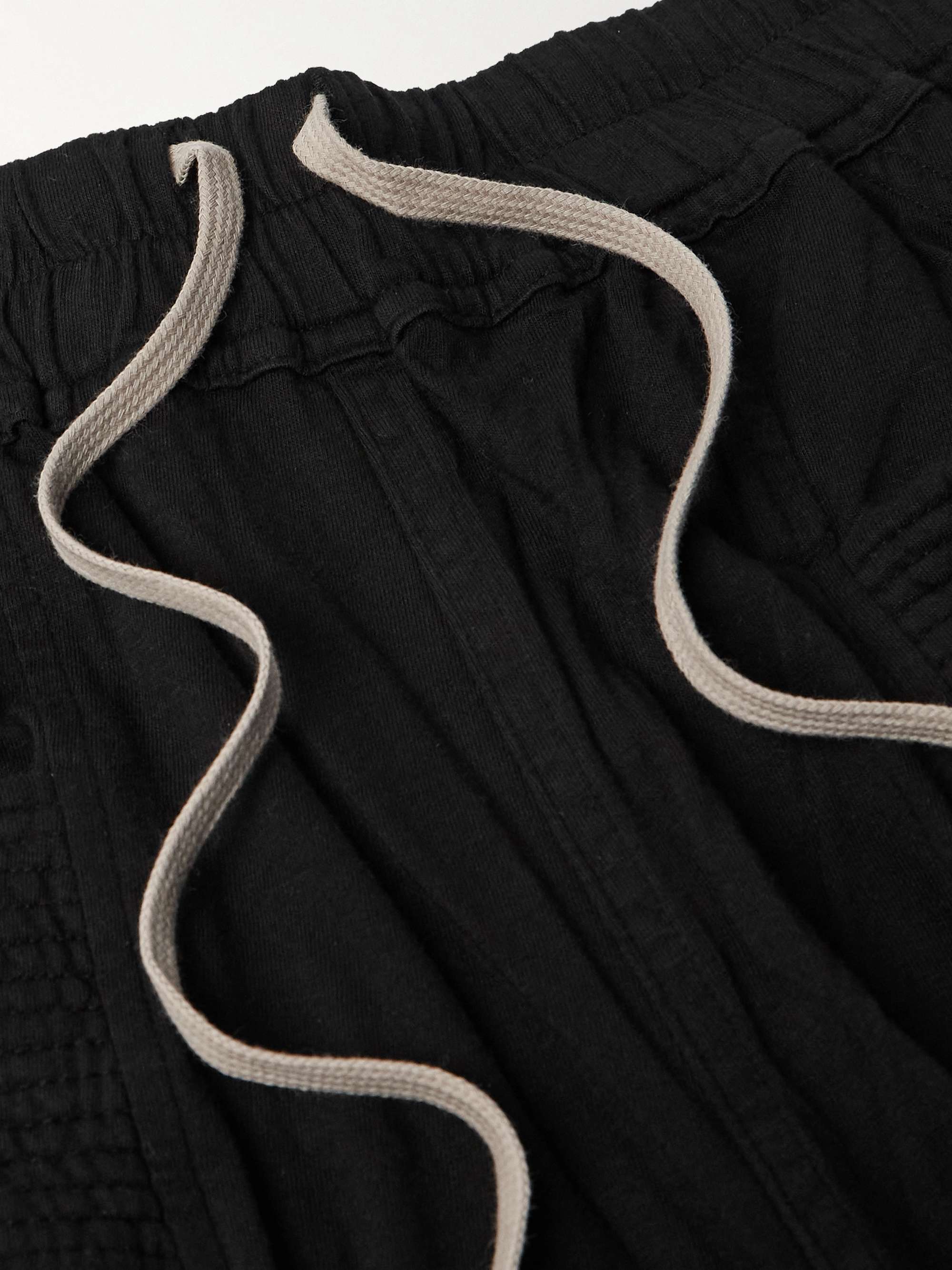 Creatch Wide-Leg Cotton-Twill Drawstring Cargo Sweatpants view