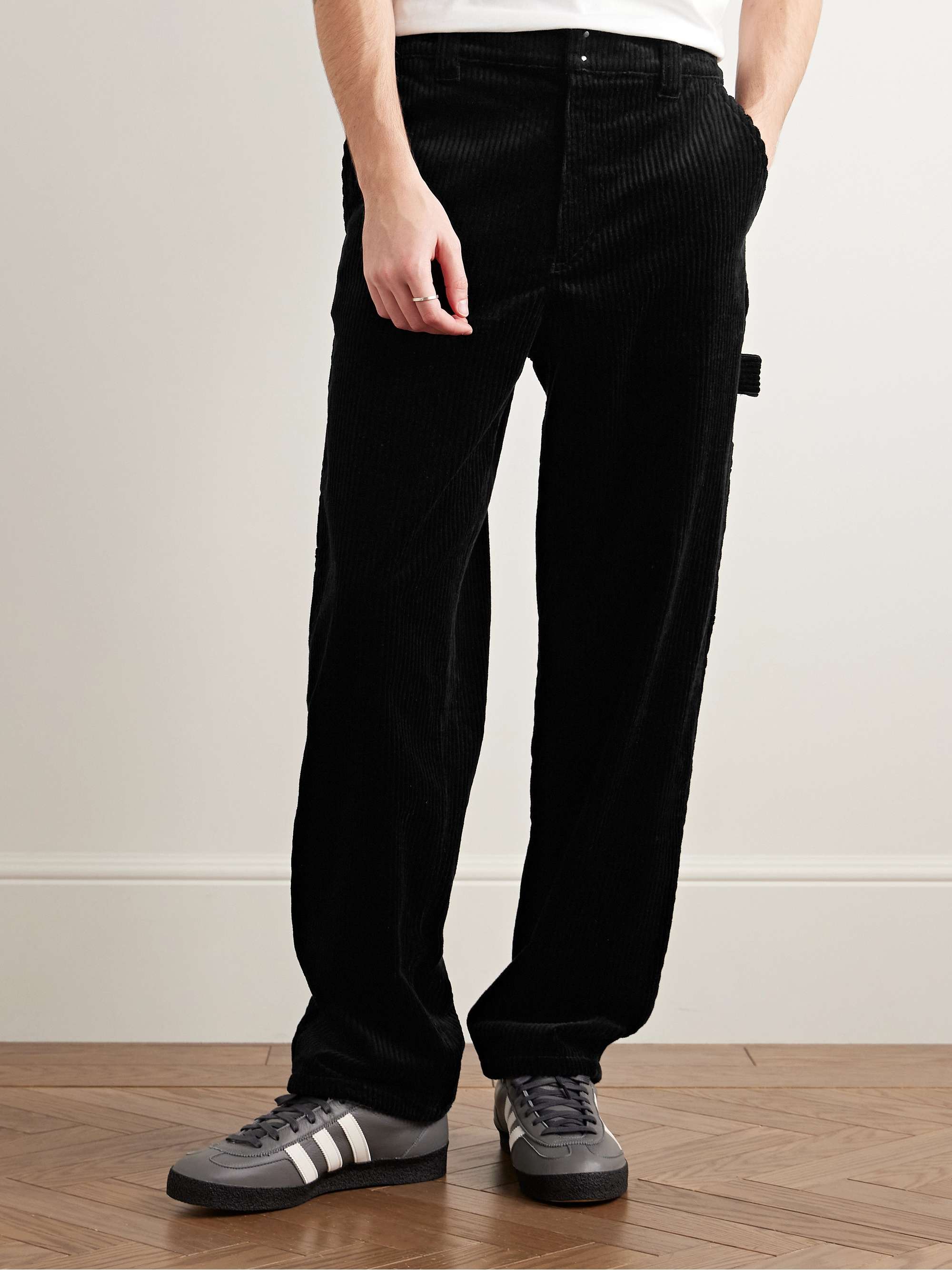 Fergus Straight-Leg Cotton-Blend Corduroy Trousers view